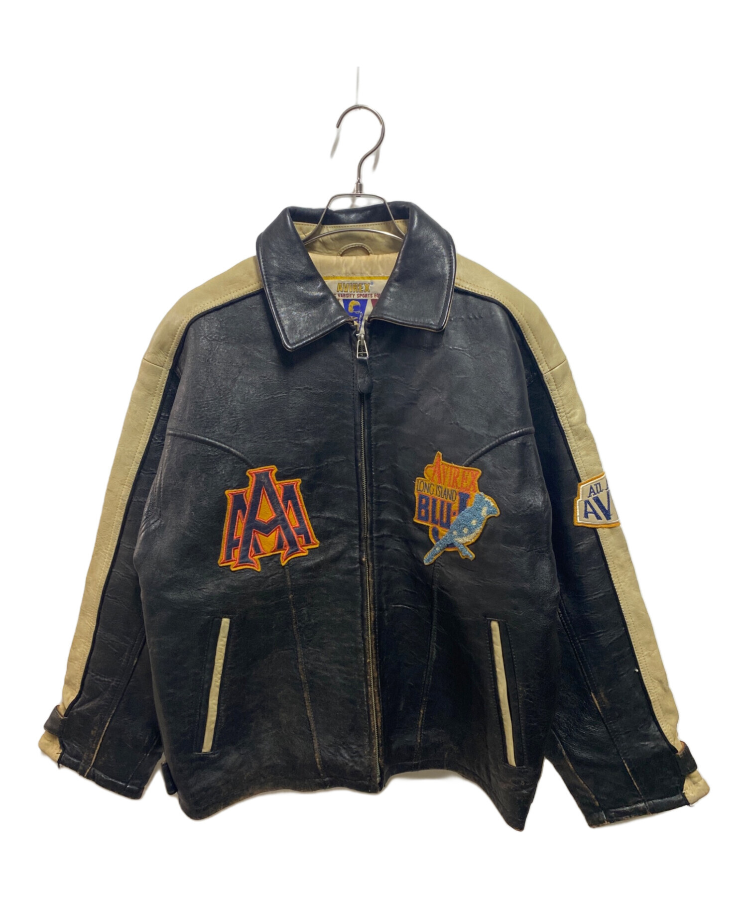 中古・古着通販】AVIREX (アヴィレックス) レザージャケット ブラック 