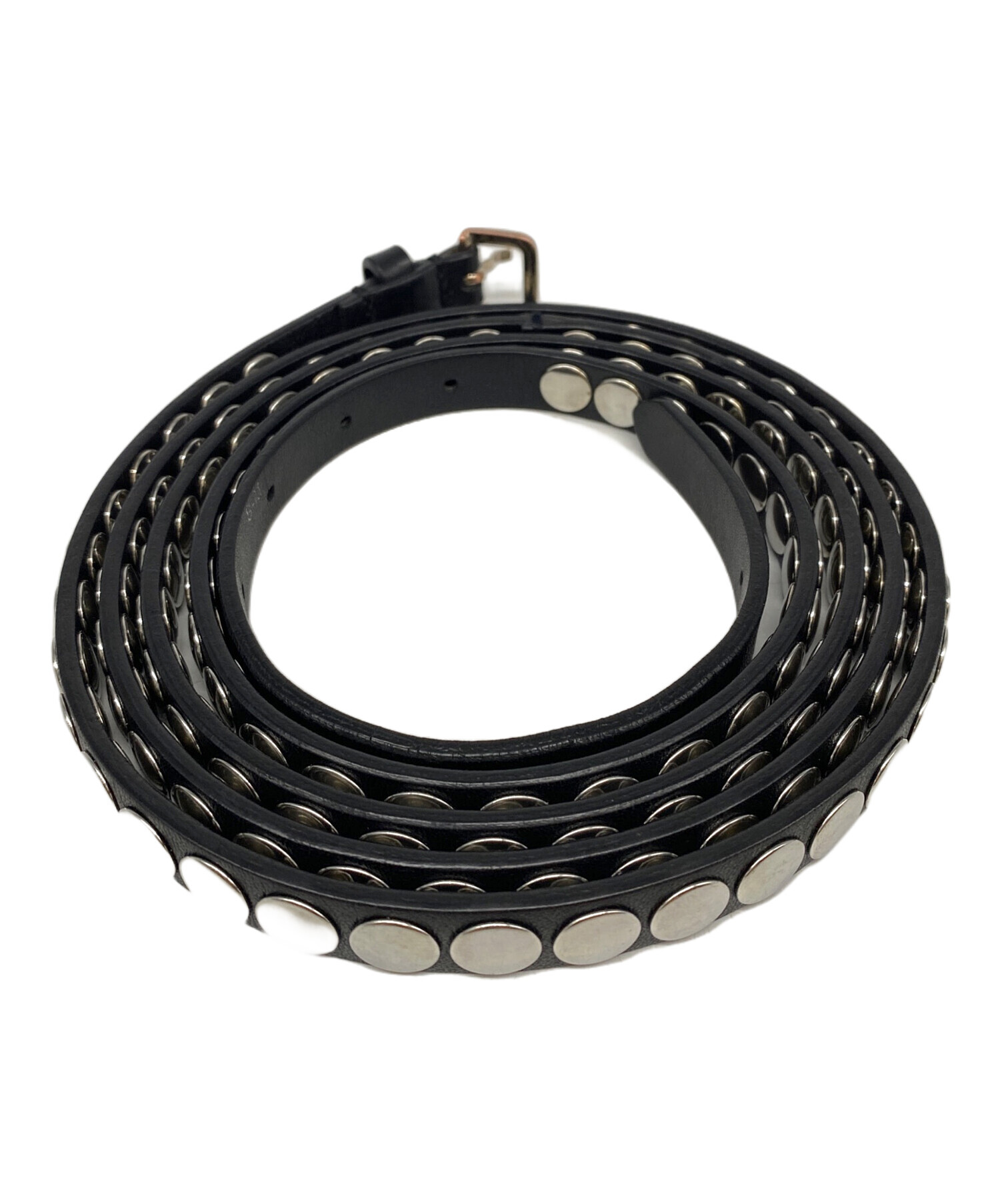 stefan cooke studded leather belt black 【公式通販】