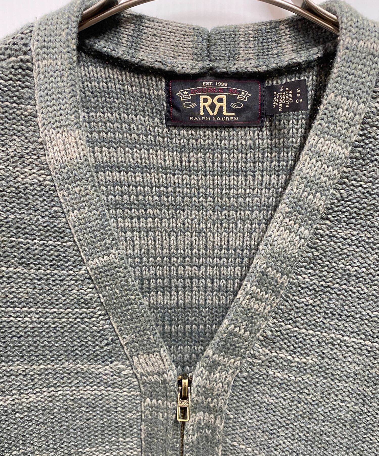 中古・古着通販】RRL (ダブルアールエル) エルボーパッチジップ