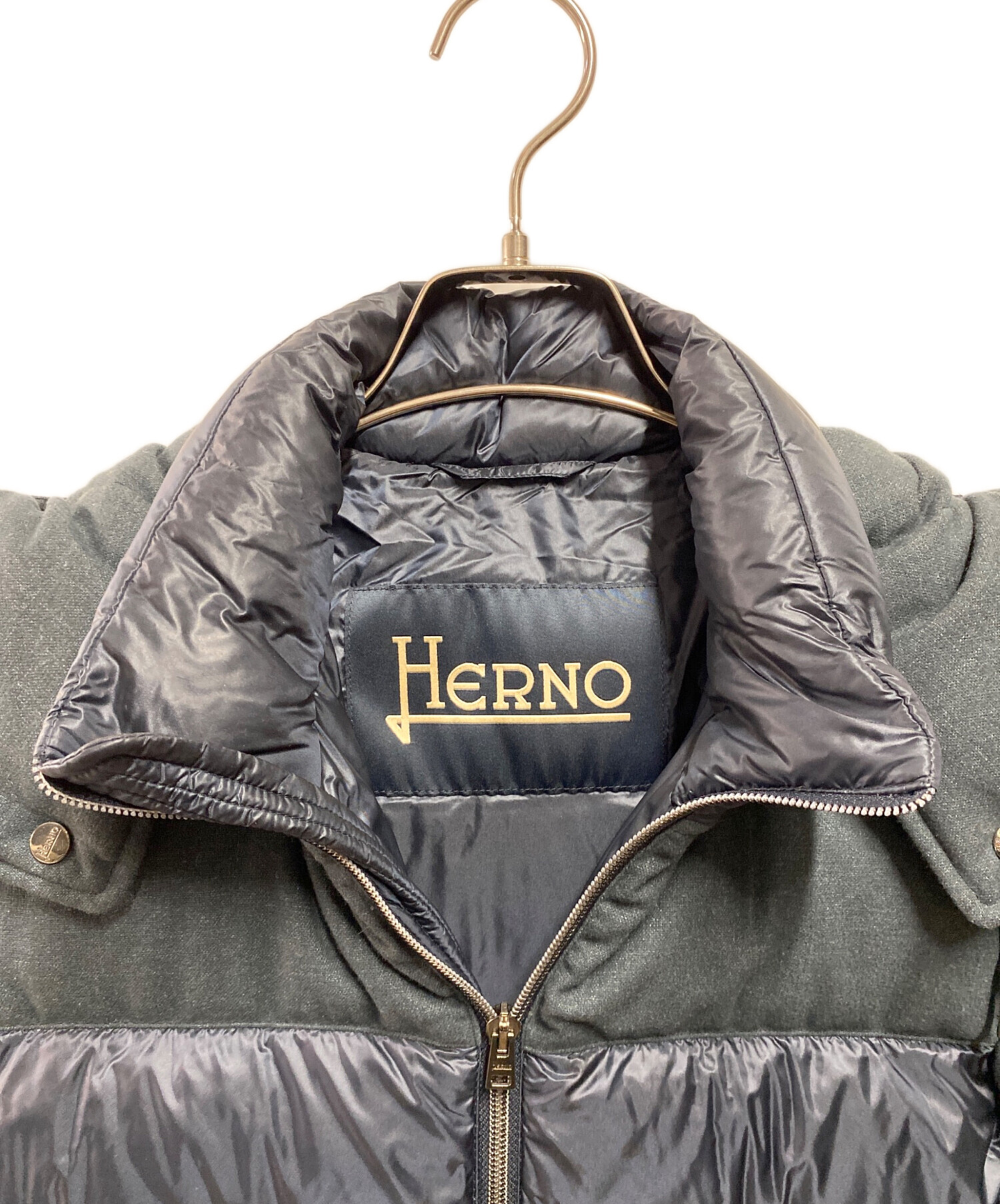中古・古着通販】HERNO (ヘルノ) ナイロンウルトラライトコンビダウン 