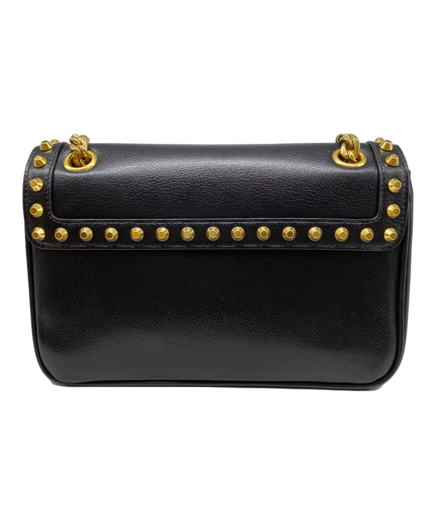 中古・古着通販】PRADA (プラダ) スタッズチェーンショルダーバッグ