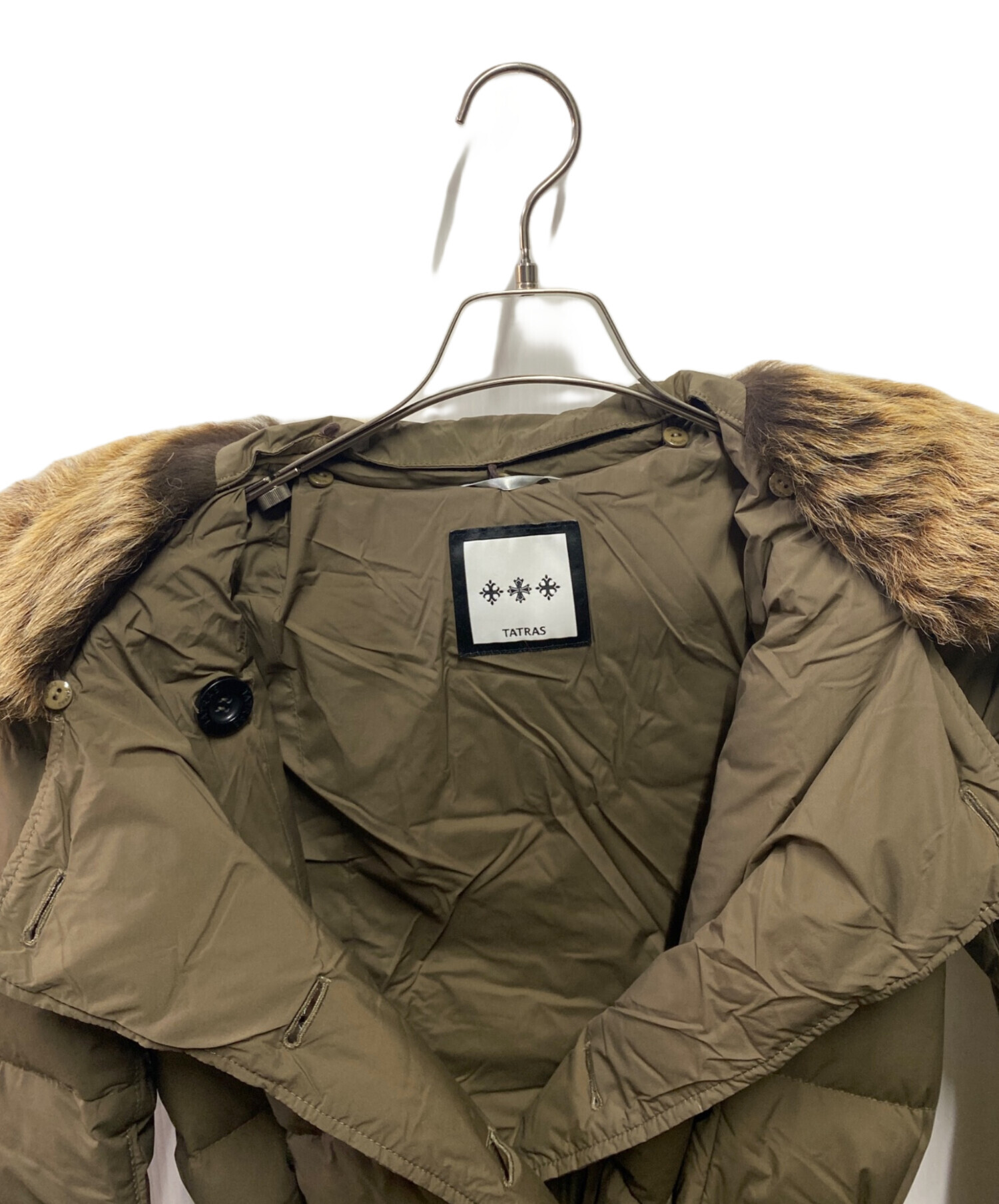 中古・古着通販】TATRAS (タトラス) ファーロングダウンコート 