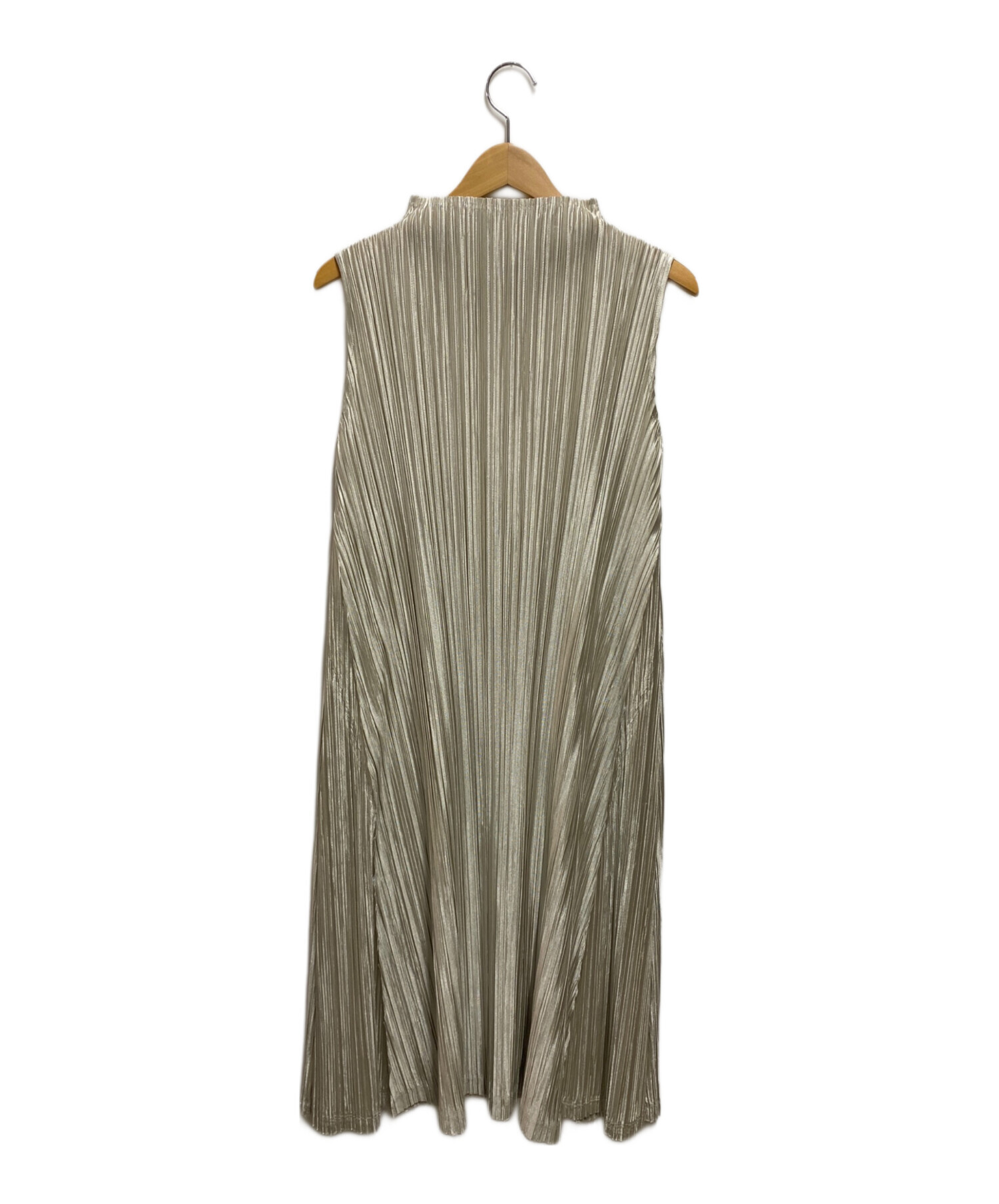 PLEATS PLEASE プリーツプリーズ ノースリーブ ワンピース 総柄 2 中古・古着通販】PLEATS PLEASE (プリーツプリーズ) プリーツ