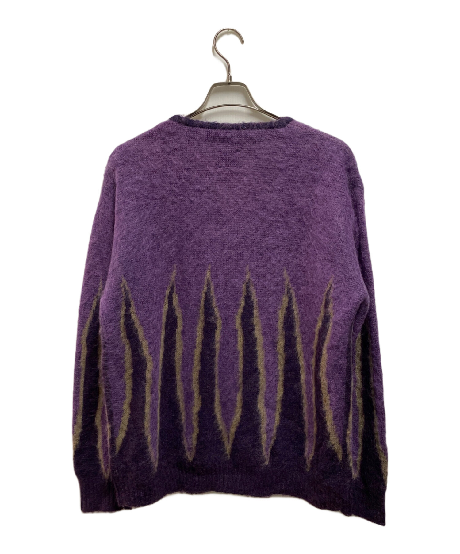 ニードルス モヘアカーディガン　パープル　サイズL 中古・古着通販】Needles (ニードルズ) JOURNAL STANDARD