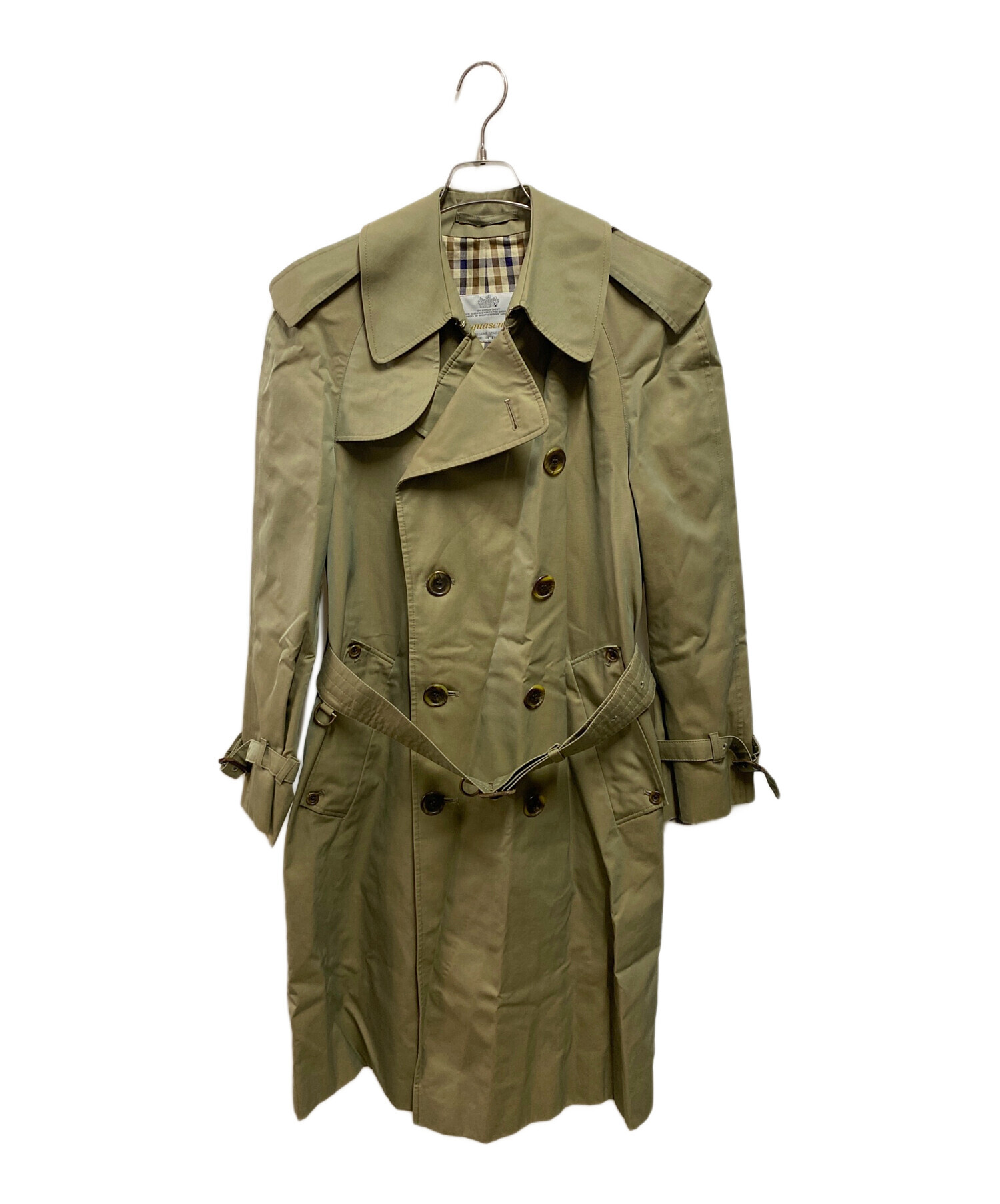 中古・古着通販】Aquascutum (アクアスキュータム) トレンチコート 