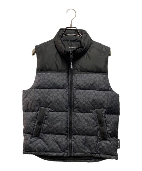 中古・古着通販】COACH (コーチ) シグネチャー ダウン ベスト ブラック