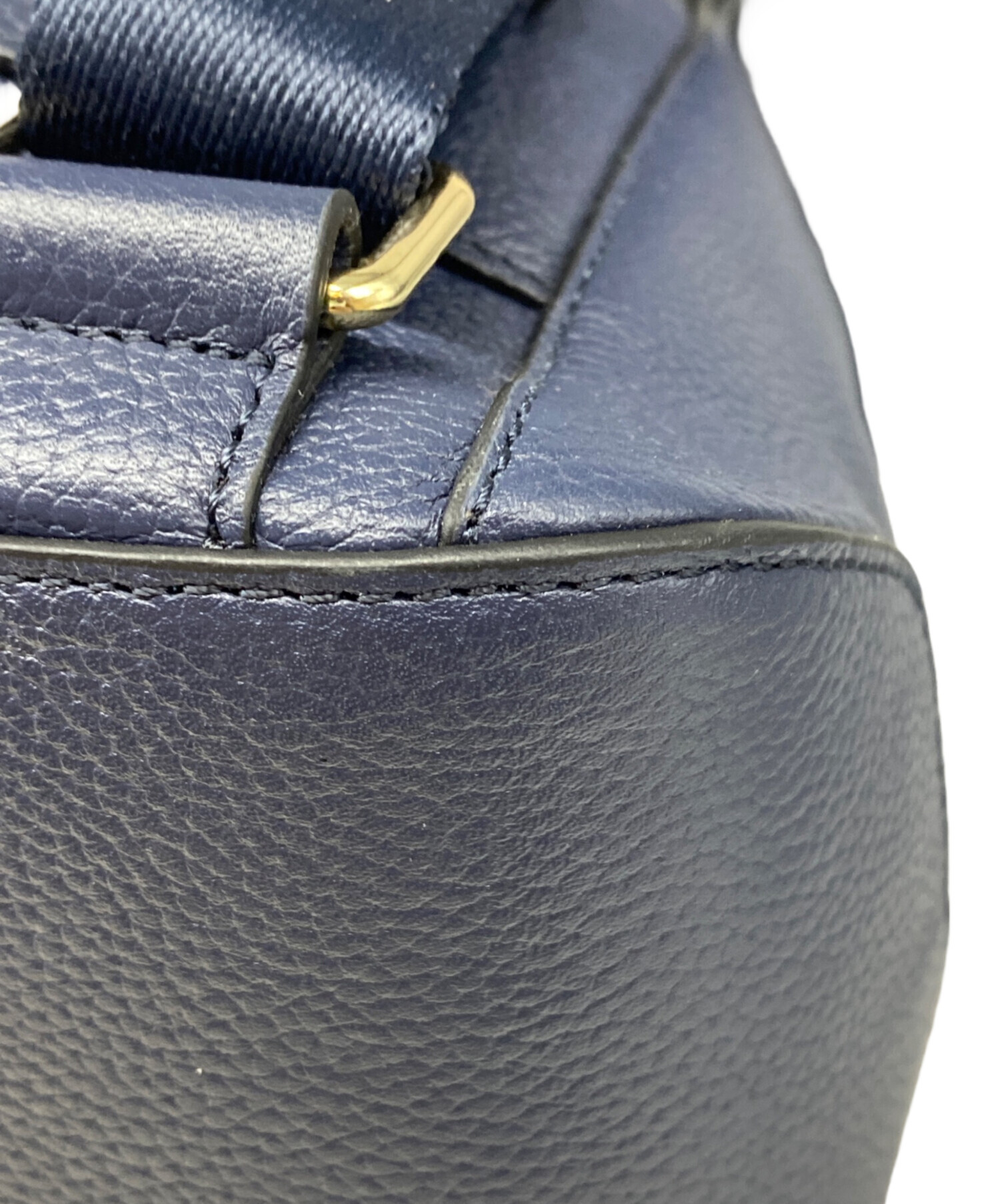 中古・古着通販】COLE HAAN (コールハーン) レザーリュック ネイビー