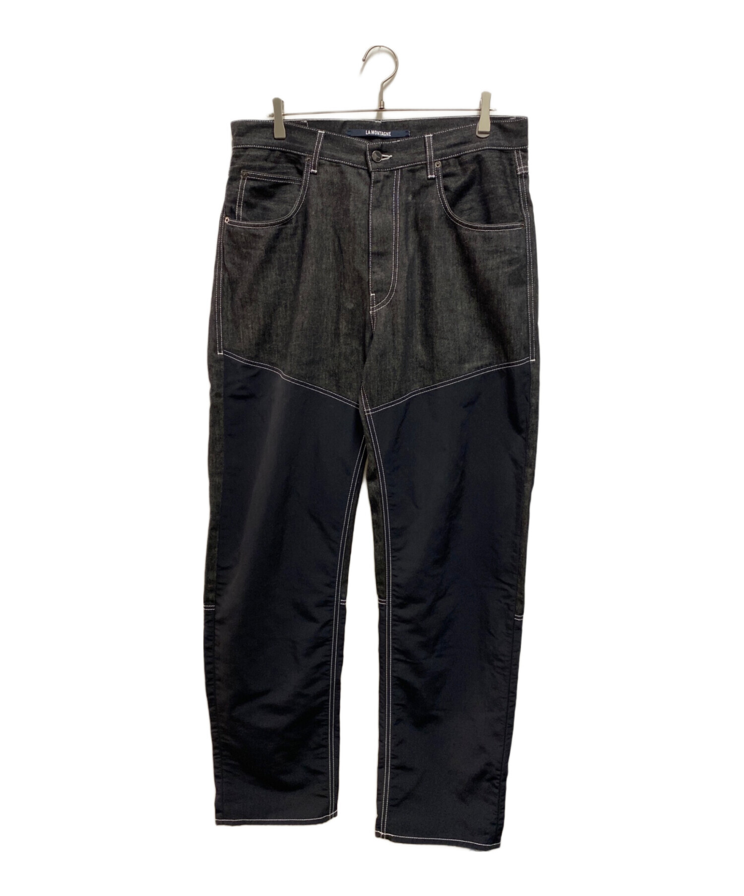 中古・古着通販】jacquemus (ジャックムス) ナイロン切替デニムパンツ 