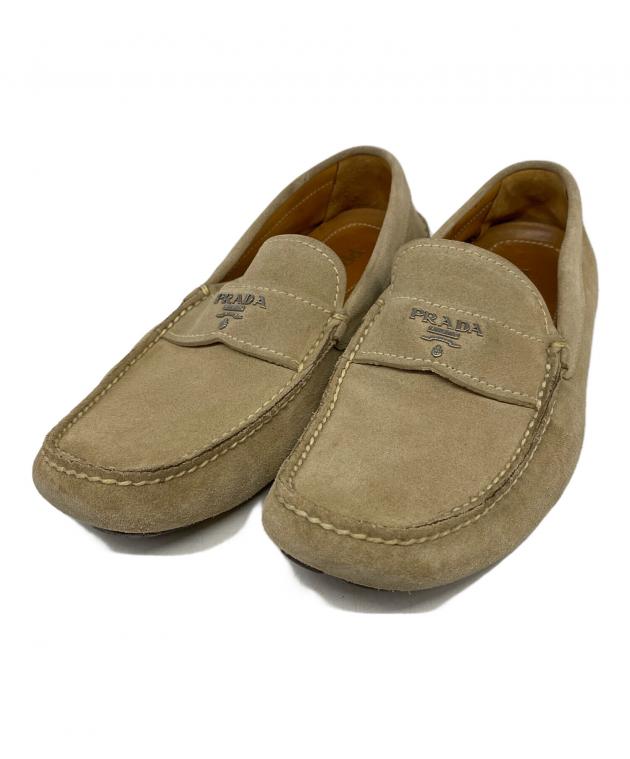 中古・古着通販PRADA (プラダ) ドライビングシューズ ベージュ