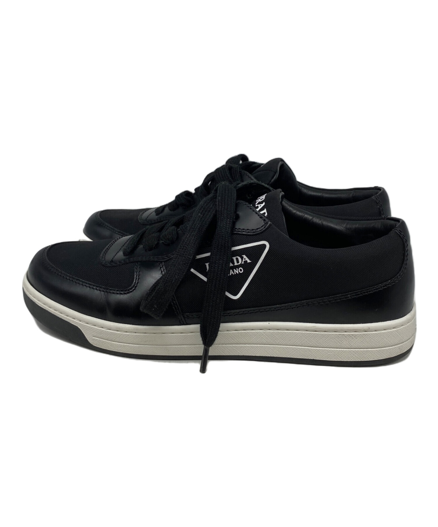 中古・古着通販】PRADA (プラダ) ローカットスニーカー ブラック 