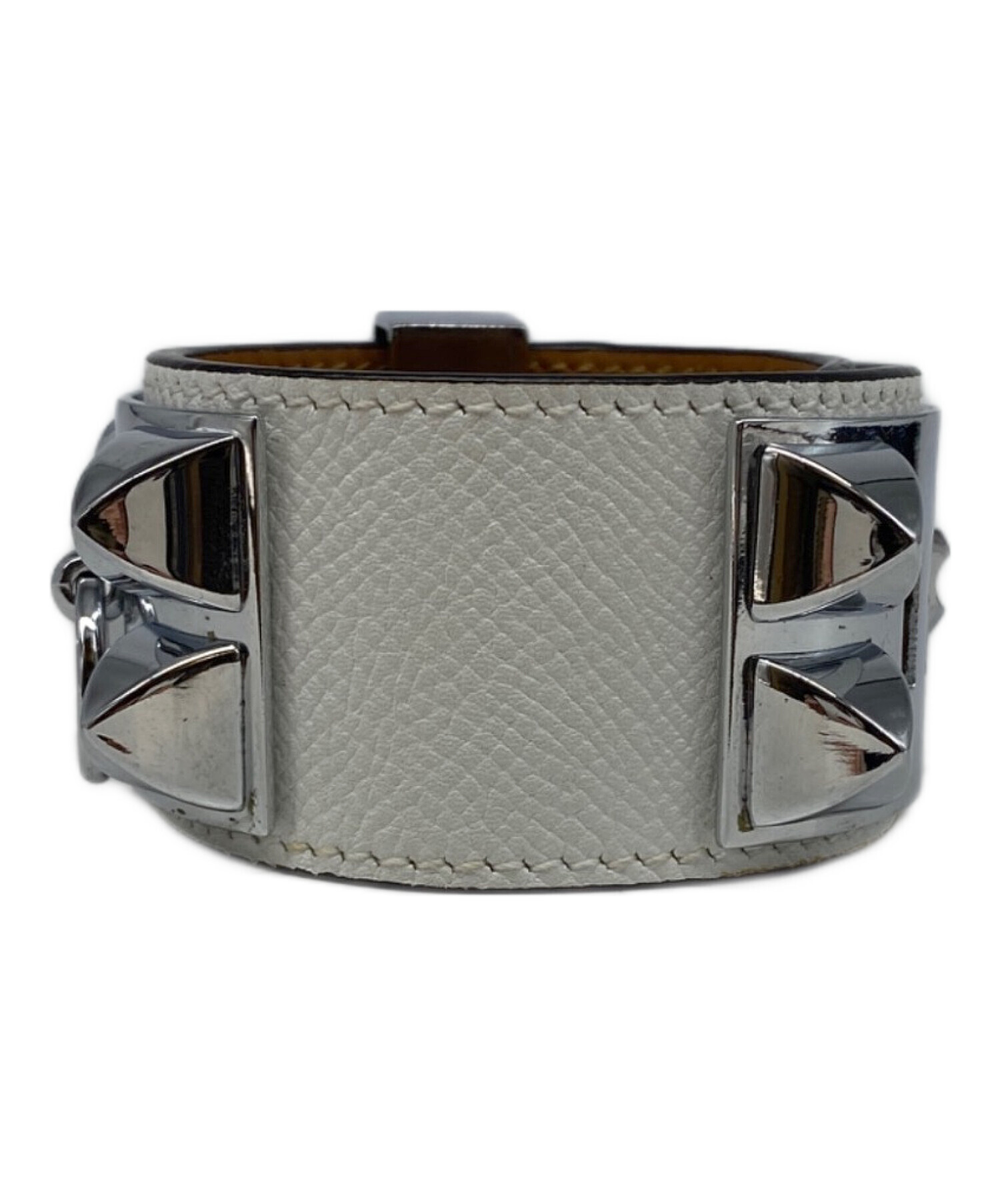 中古・古着通販】HERMES (エルメス) スタッズバングル ホワイト