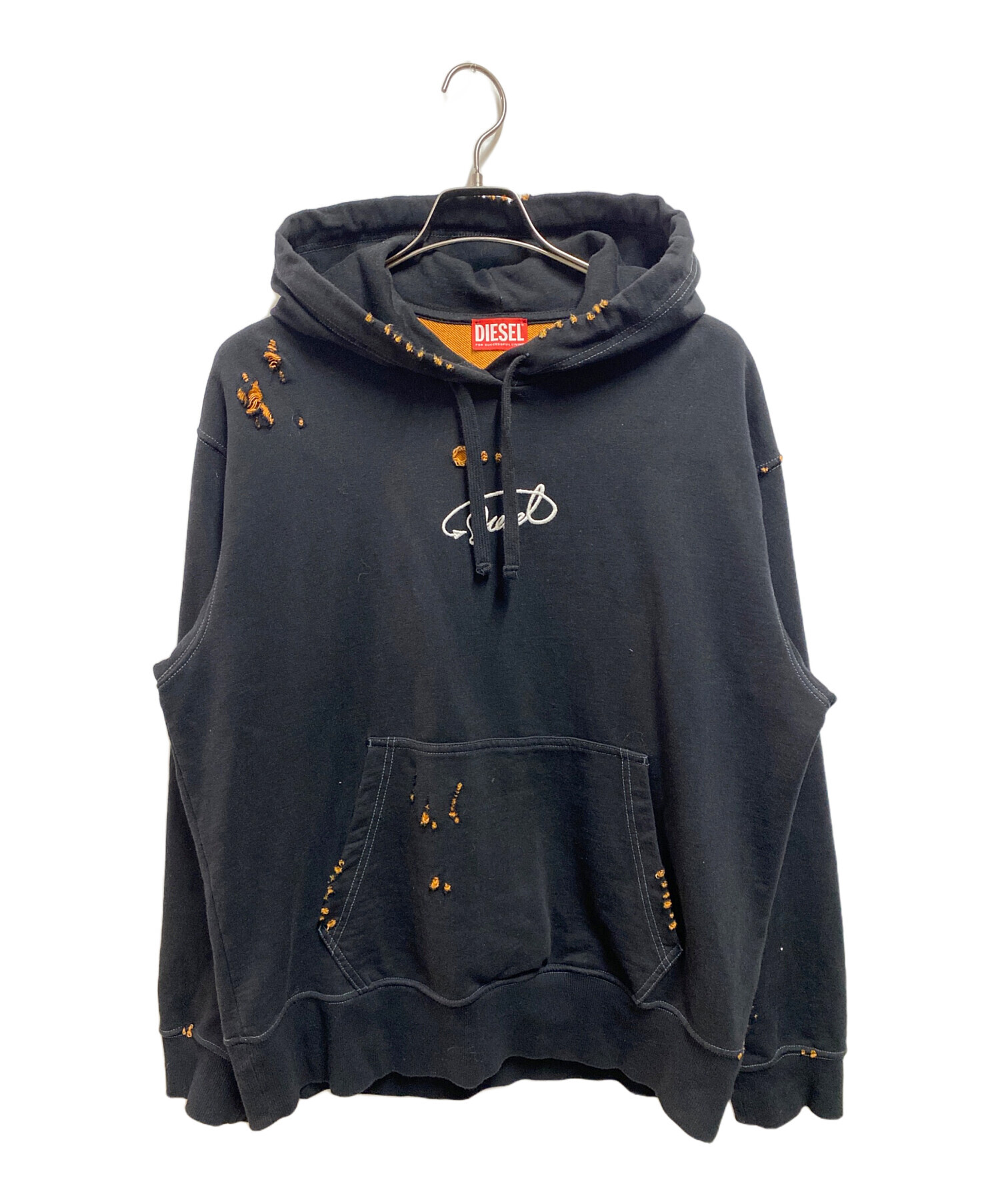 中古・古着通販】DIESEL (ディーゼル) S-MACS-HOOD-L2 ブラック サイズ 