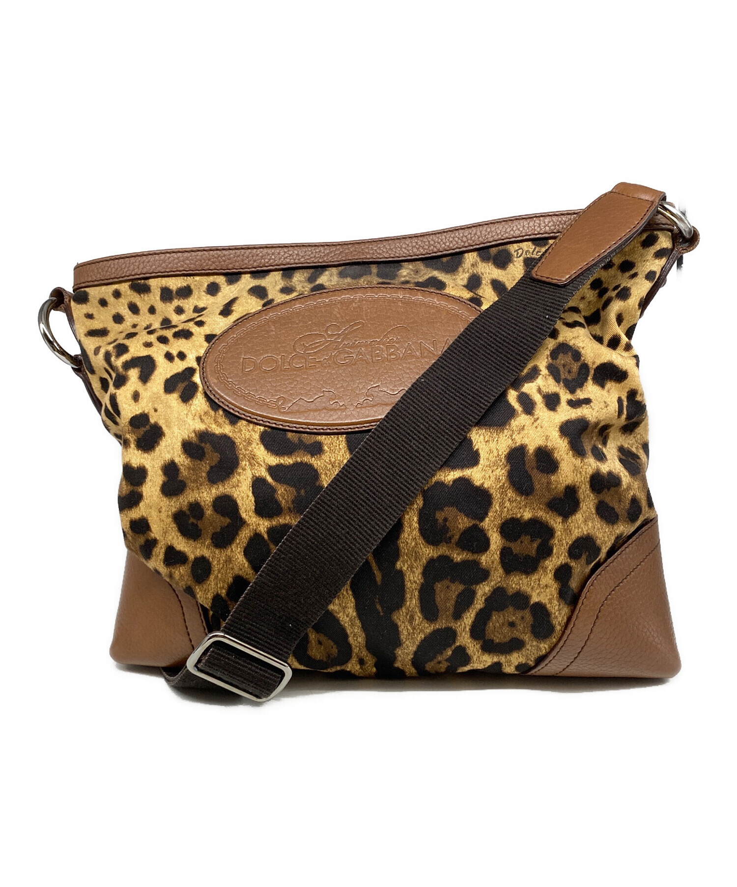 極美品✨DOLCE & GABBANA ショルダーバッグ レザー ダークブラウン org.jpg