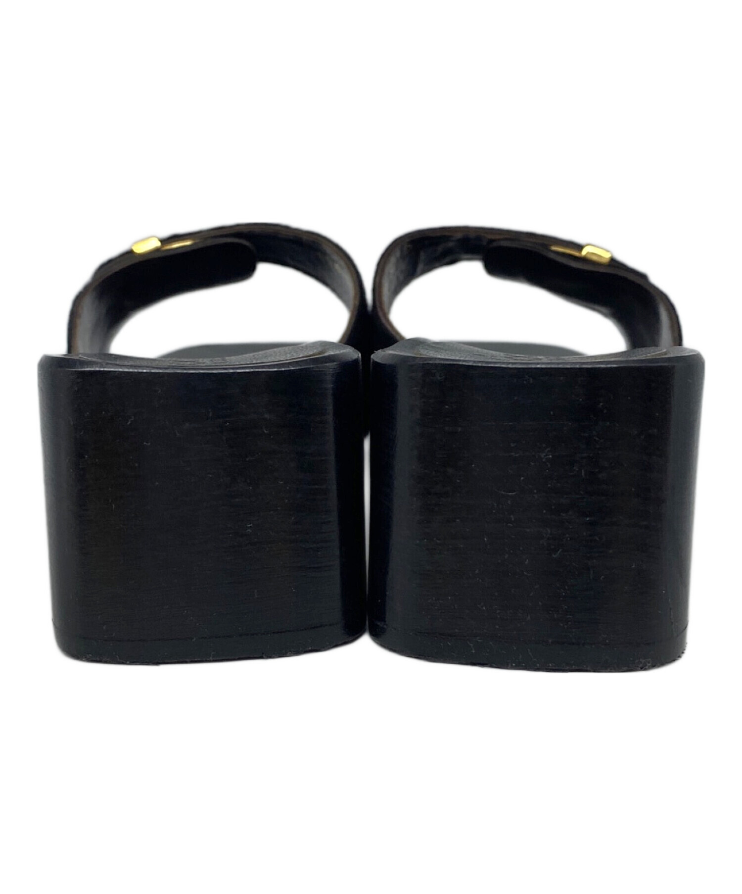 中古・古着通販】GUCCI (グッチ) サンダル ブラック サイズ:37 1/2 