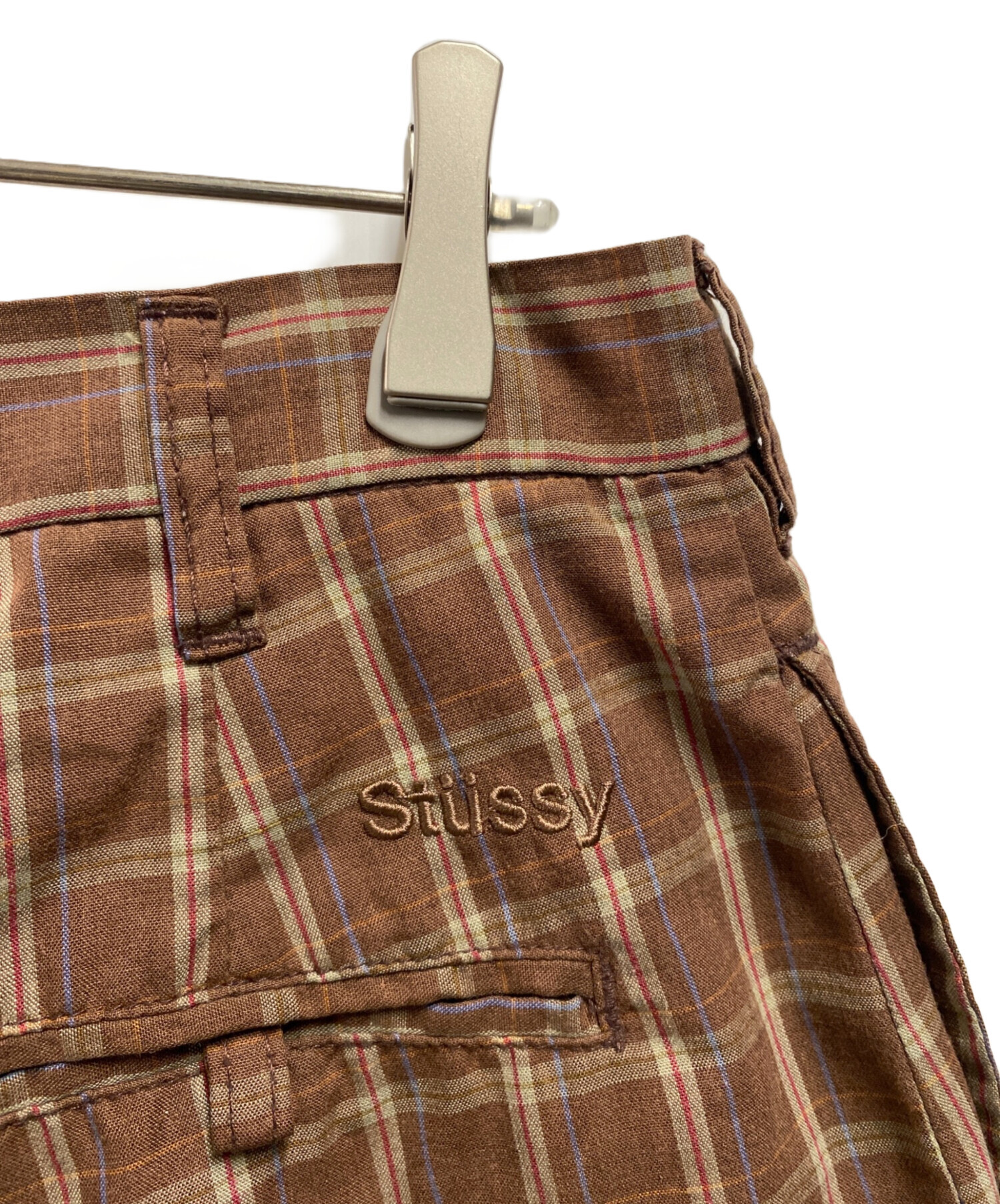 中古・古着通販】stussy (ステューシー) 00's チェックハーフパンツ