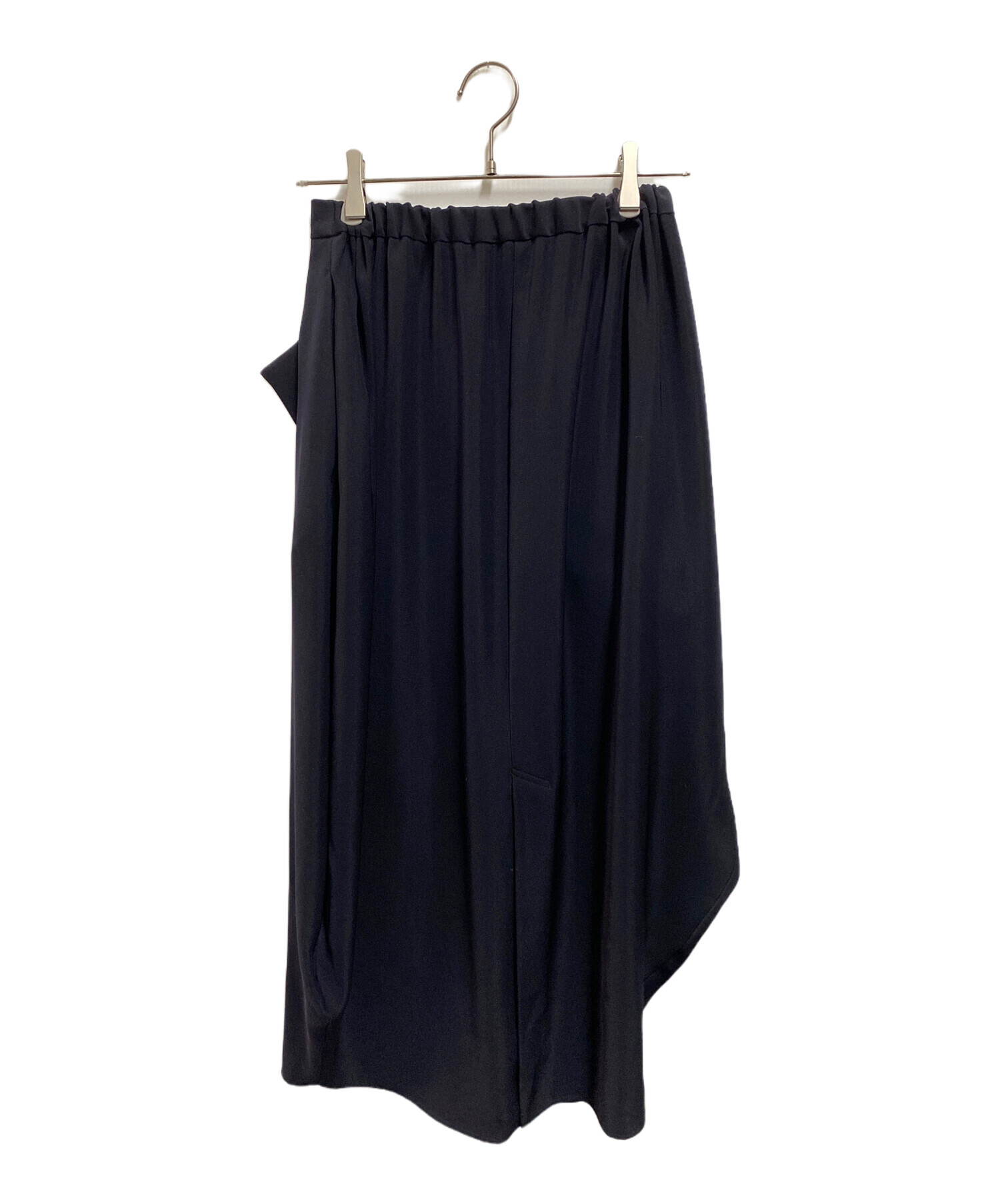 中古・古着通販】ENFOLD (エンフォルド) DRAPE COCOON SKIRT ネイビー