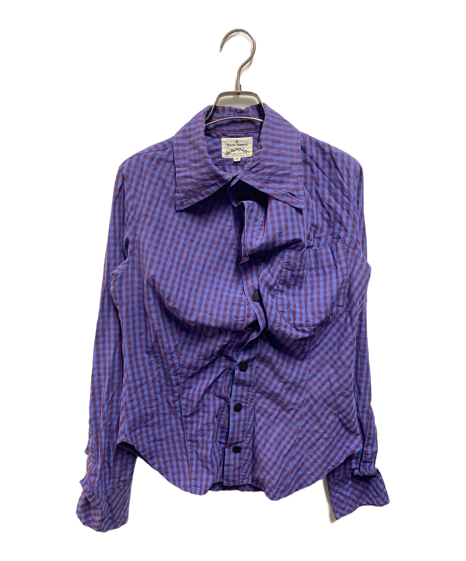 Vivienne Westwood ANGLOMANIA チェックブラウス 38 中古・古着通販】Vivienne Westwood ANGLOMANIA (ヴィヴィアンウエスト