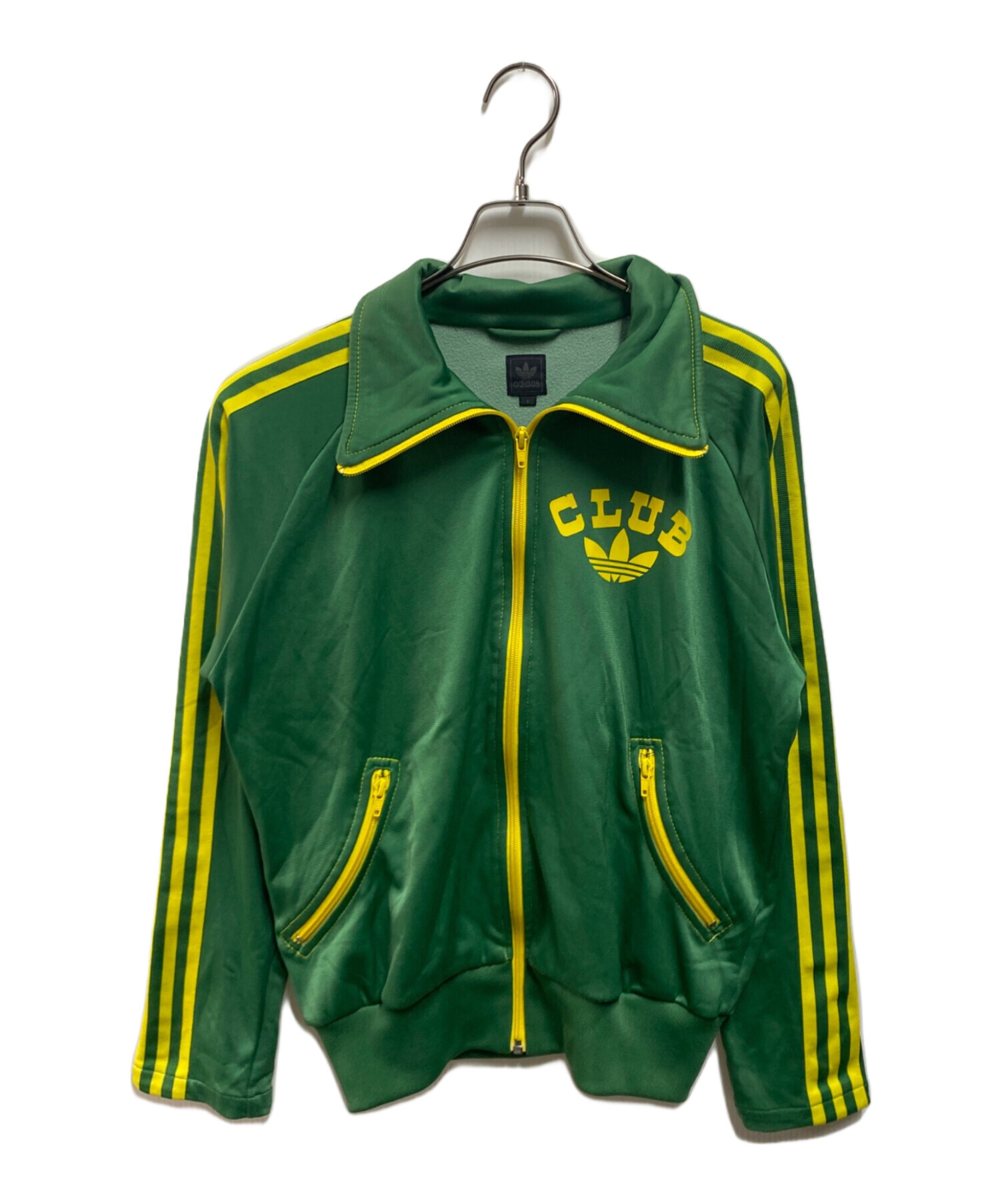 00s adidas トラックジャケット ファイヤーバード S 緑×白 ジャージ