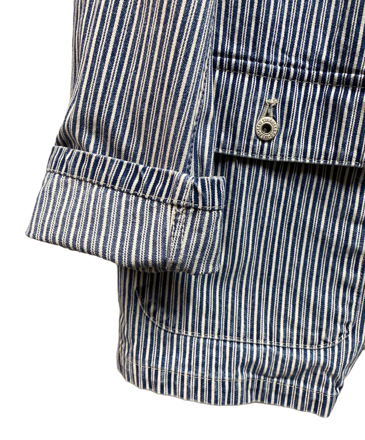 UES ストライプ カバーオール サイズ2 新品タグ付き 中古・古着通販】LEVI'S (リーバイス) ストライプカバーオール