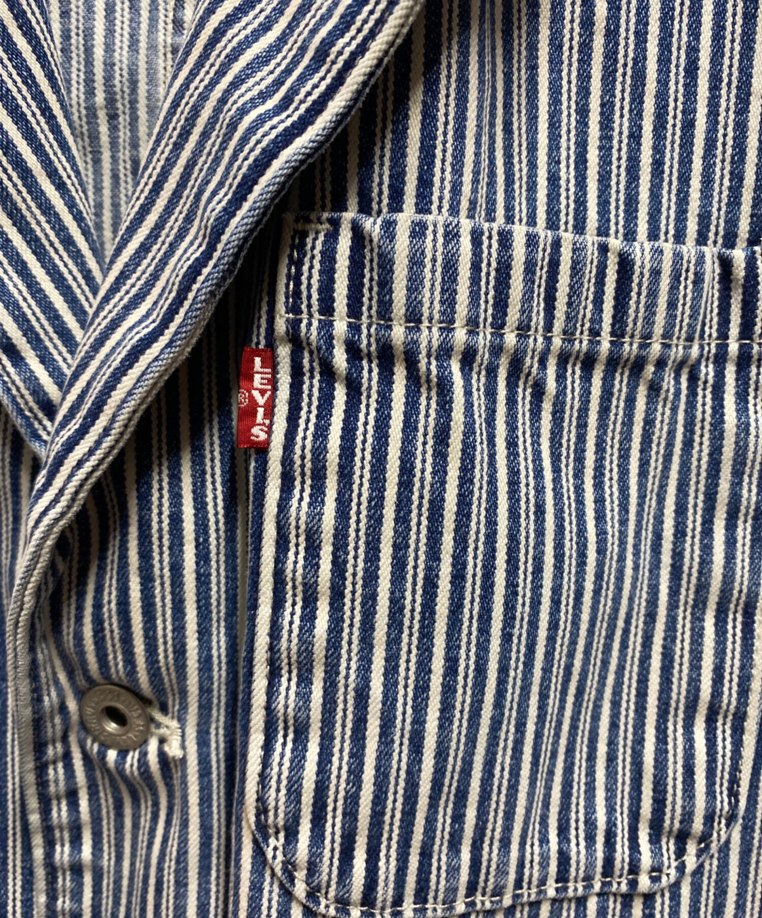中古・古着通販】LEVI'S (リーバイス) ストライプカバーオール