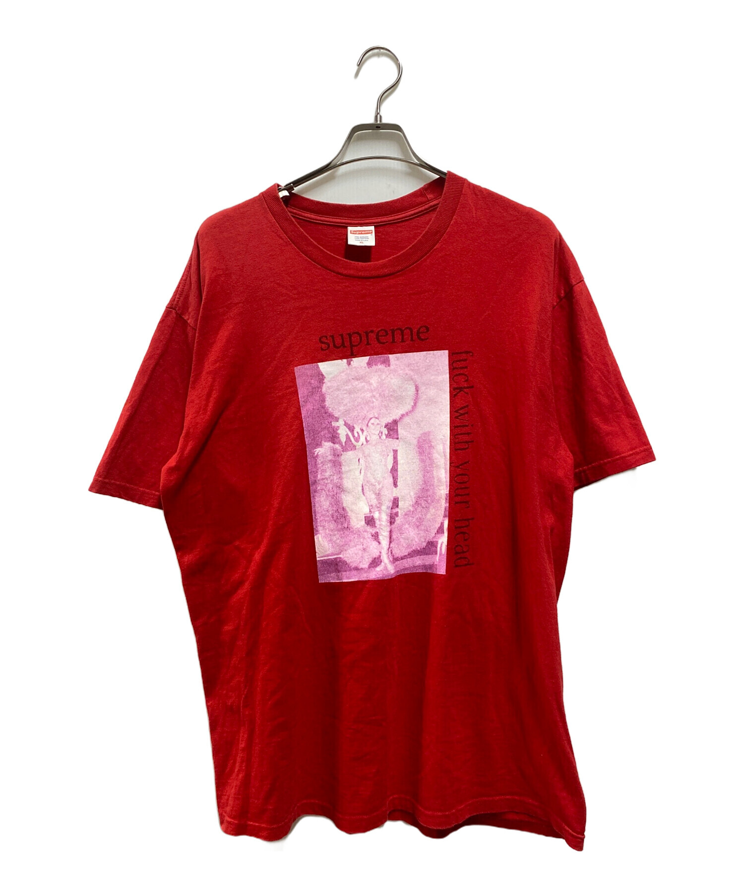 シュプリーム　supreme Tシャツ　レッド　赤　タグ同封します。 中古・古着通販】SUPREME (シュプリーム) Fuck With Your Head Tee