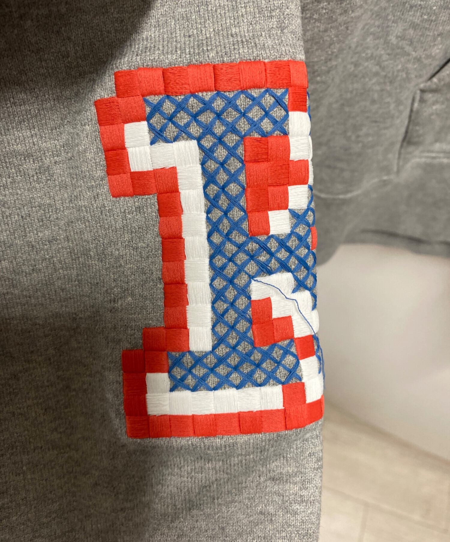 中古・古着通販】KENZO (ケンゾー) Pixel Oversize Hoodie グレー 
