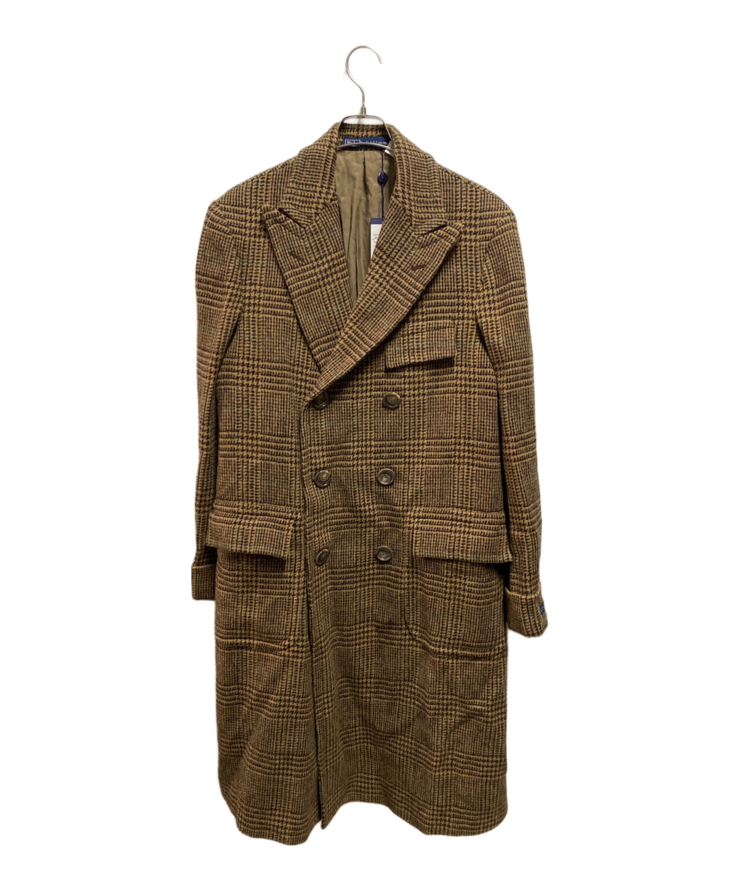 Ralph Lauren ラルフローレン　チェック ピーコート 古着　イタリア 中古・古着通販】RALPH LAUREN (ラルフローレン) チェックウールコート
