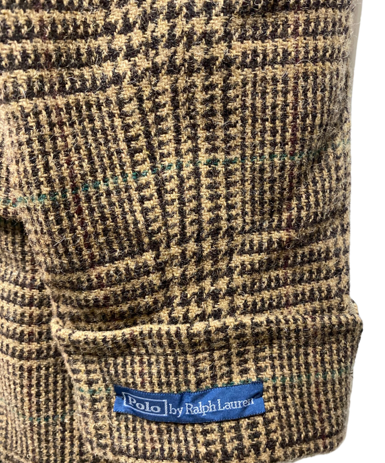 未使用✨　ポロラルフローレン　トレンチコート　ウール　グレンチェック　ブラウン POLO RALPH LAUREN（ポロ ラルフ ローレン）の「チェック ウール