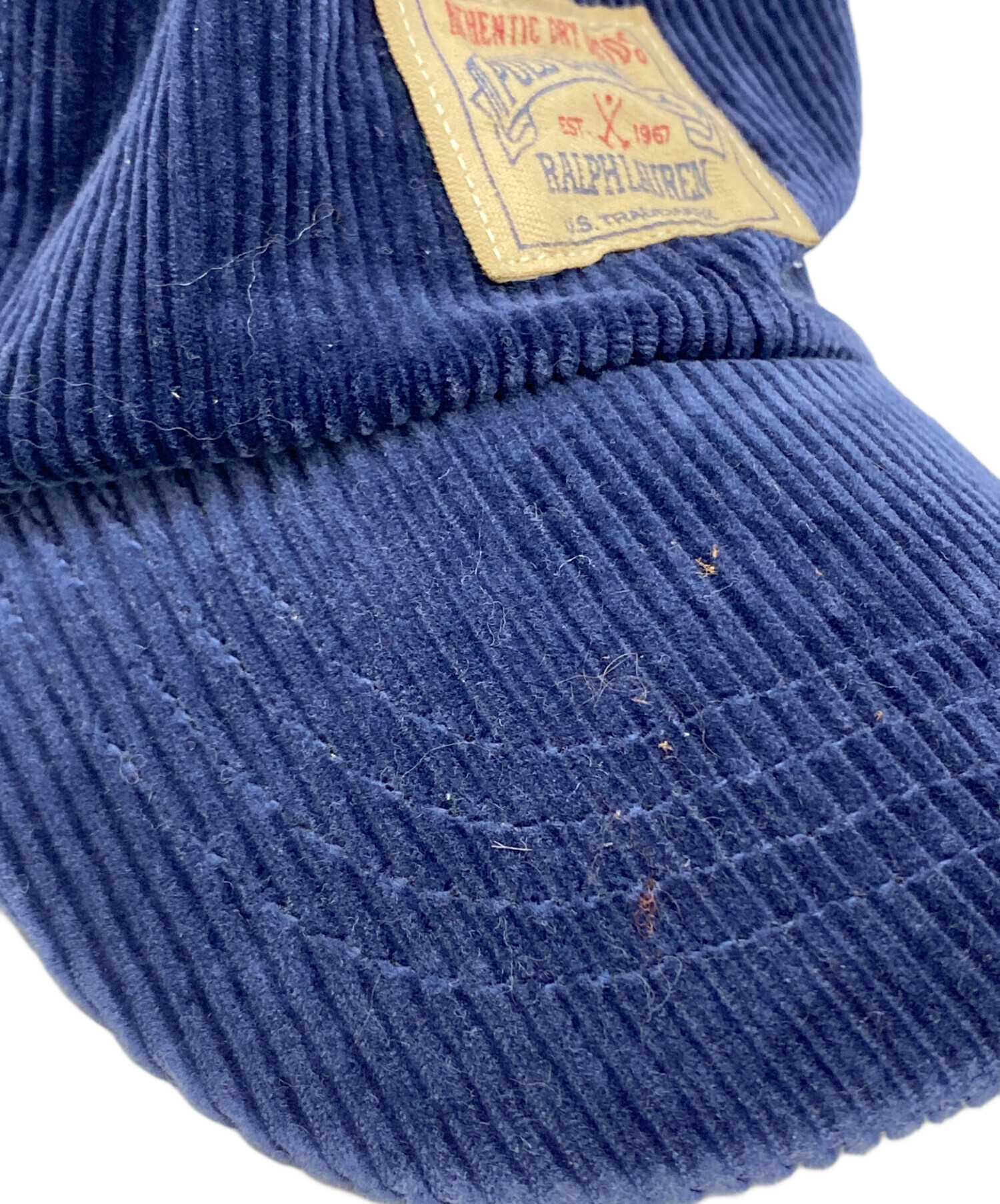 Ralph Lauren ラルフローレン　キャップ　ネイビー　コーデュロイ 中古・古着通販】POLO RALPH LAUREN (ポロ・ラルフローレン