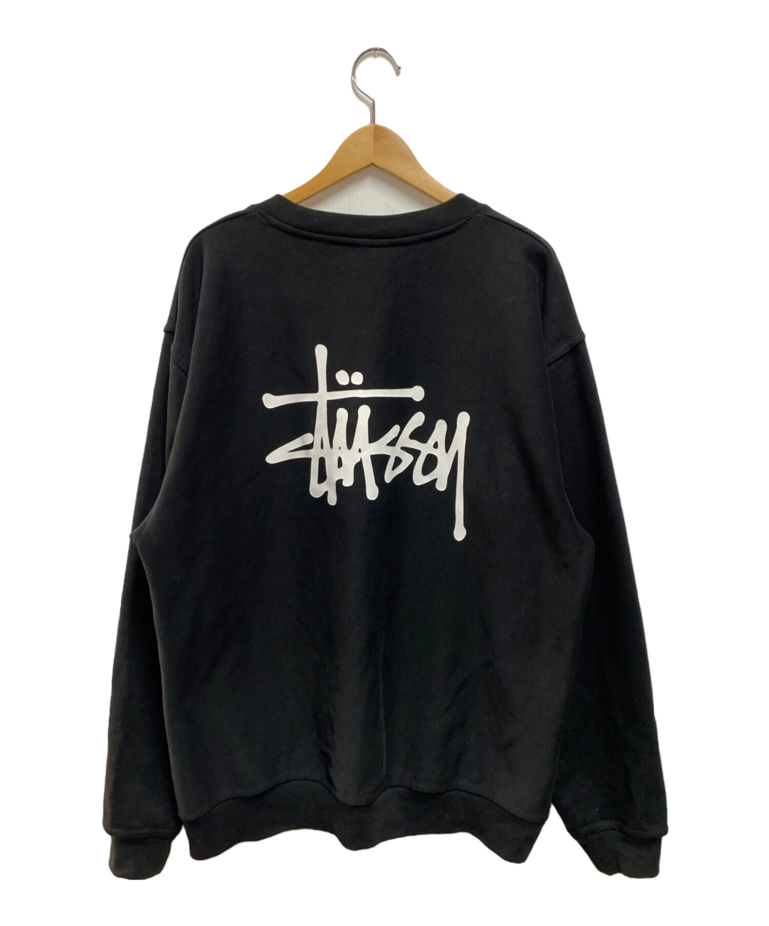 中古・古着通販】stussy (ステューシー) BASIC STUSSY CREW ブラック 