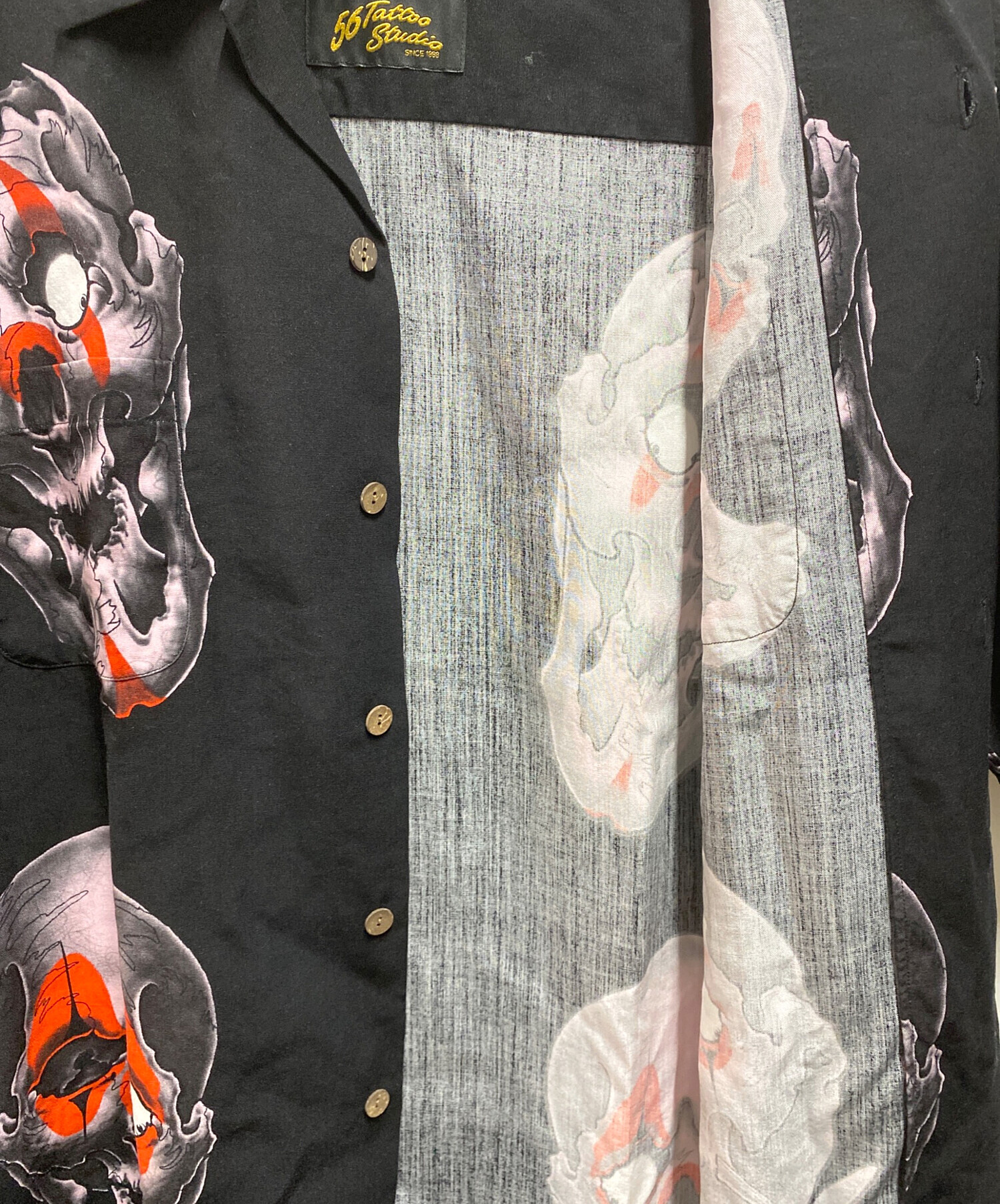中古・古着通販】WACKO MARIA (ワコマリア) アロハシャツ ブラック 