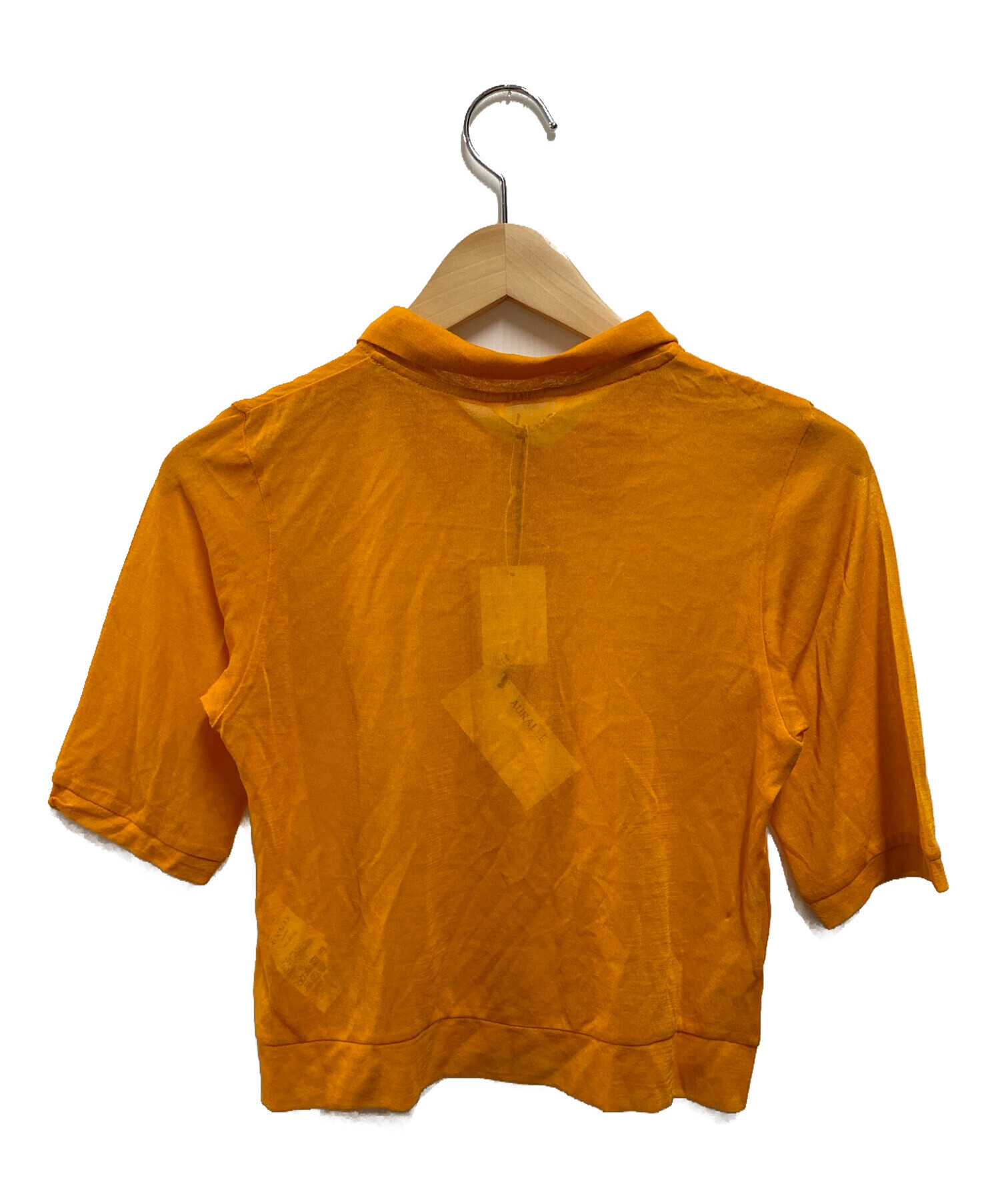 中古・古着通販】AURALEE (オーラリー) GAUZE SHORT POLO オレンジ