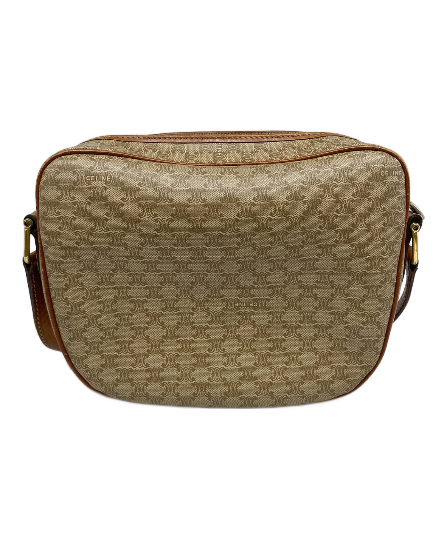 CELINE ショルダーバッグ ベージュ オールドセリーヌ CELINE ベージュ ショルダーバッグ オールドセリーヌ