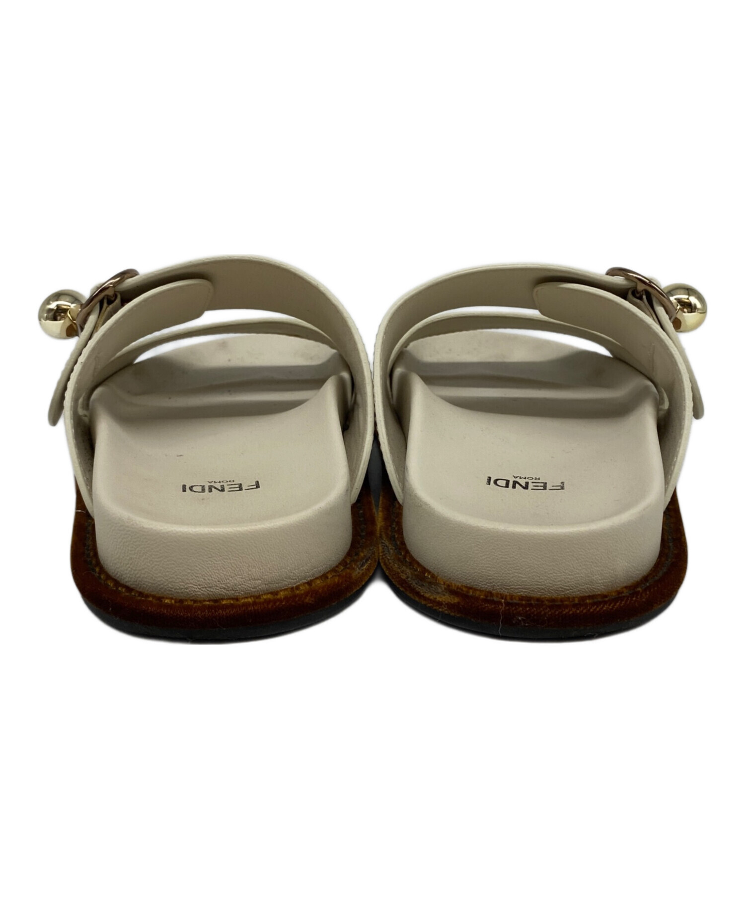 中古・古着通販】FENDI (フェンディ) サンダル ベージュ サイズ:34 