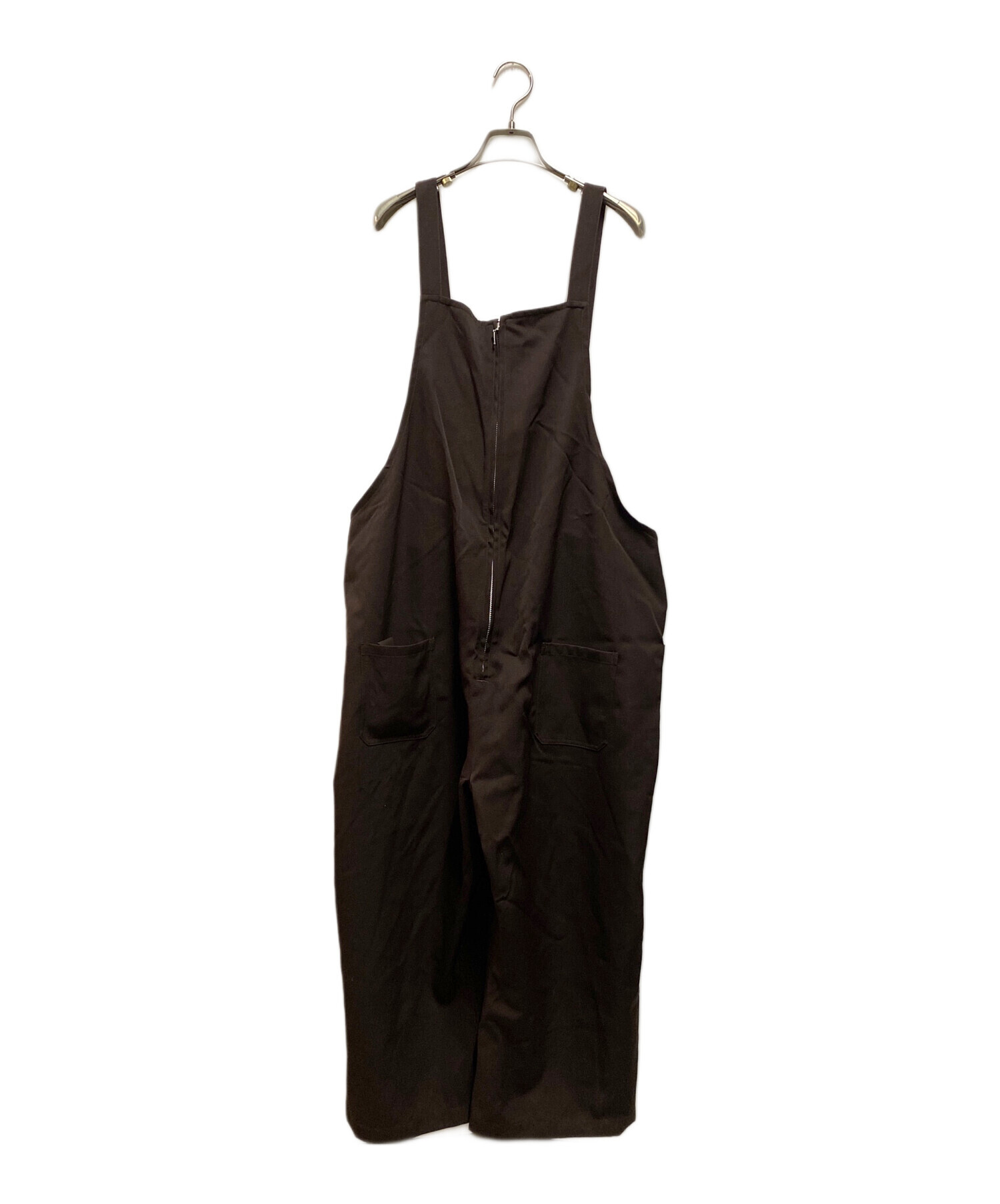 Dhal ダル　オーバーオール 中古・古着通販】Dhal (ダル) Wool Gabardine Jump Suit ブラウン