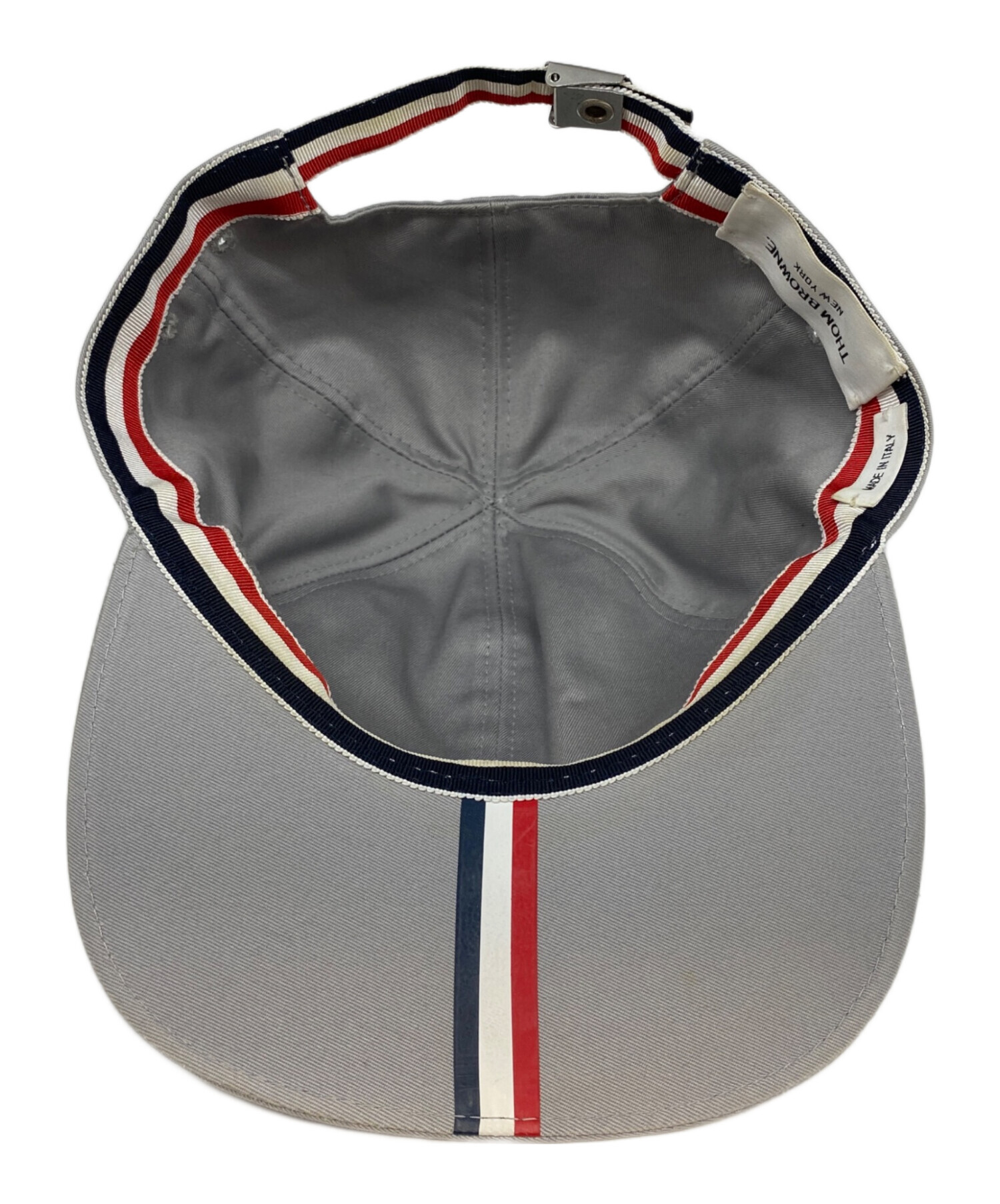 トムブラウン チェック柄 キャップ グレー THOM BROWNE 最 安値ファッション - トムブラウン チェック柄 キャップ グレー THOM