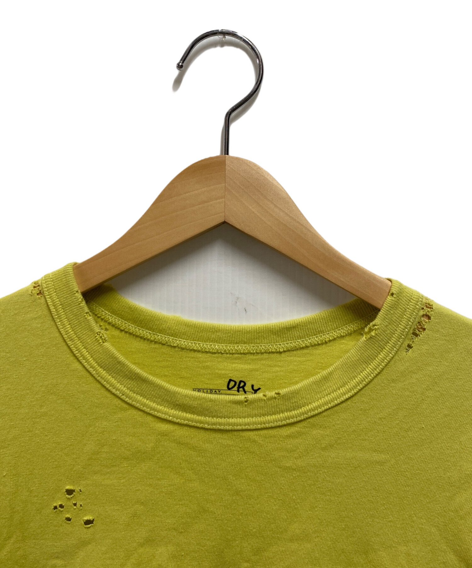 中古・古着通販】holiday (ホリデー) SUPER FINE DRY DAMAGE L/S T