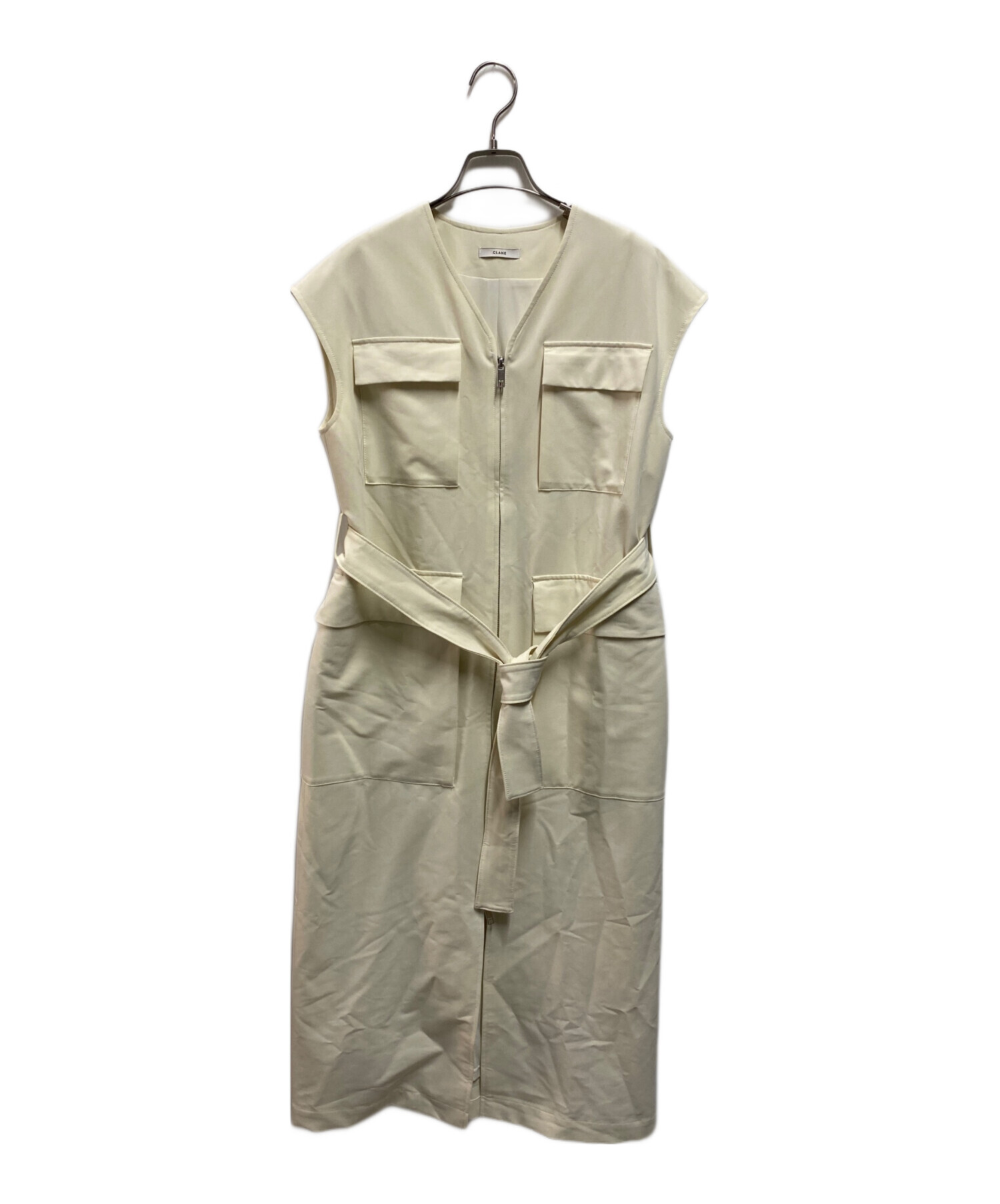 中古・古着通販】CLANE (クラネ) 2WAY POCKET DESIGN ZIP ONEPIECE 