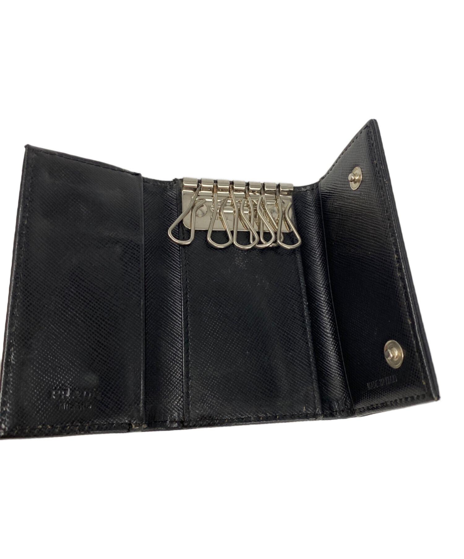 中古・古着通販】PRADA (プラダ) DEPOS6連キーケース ブラック