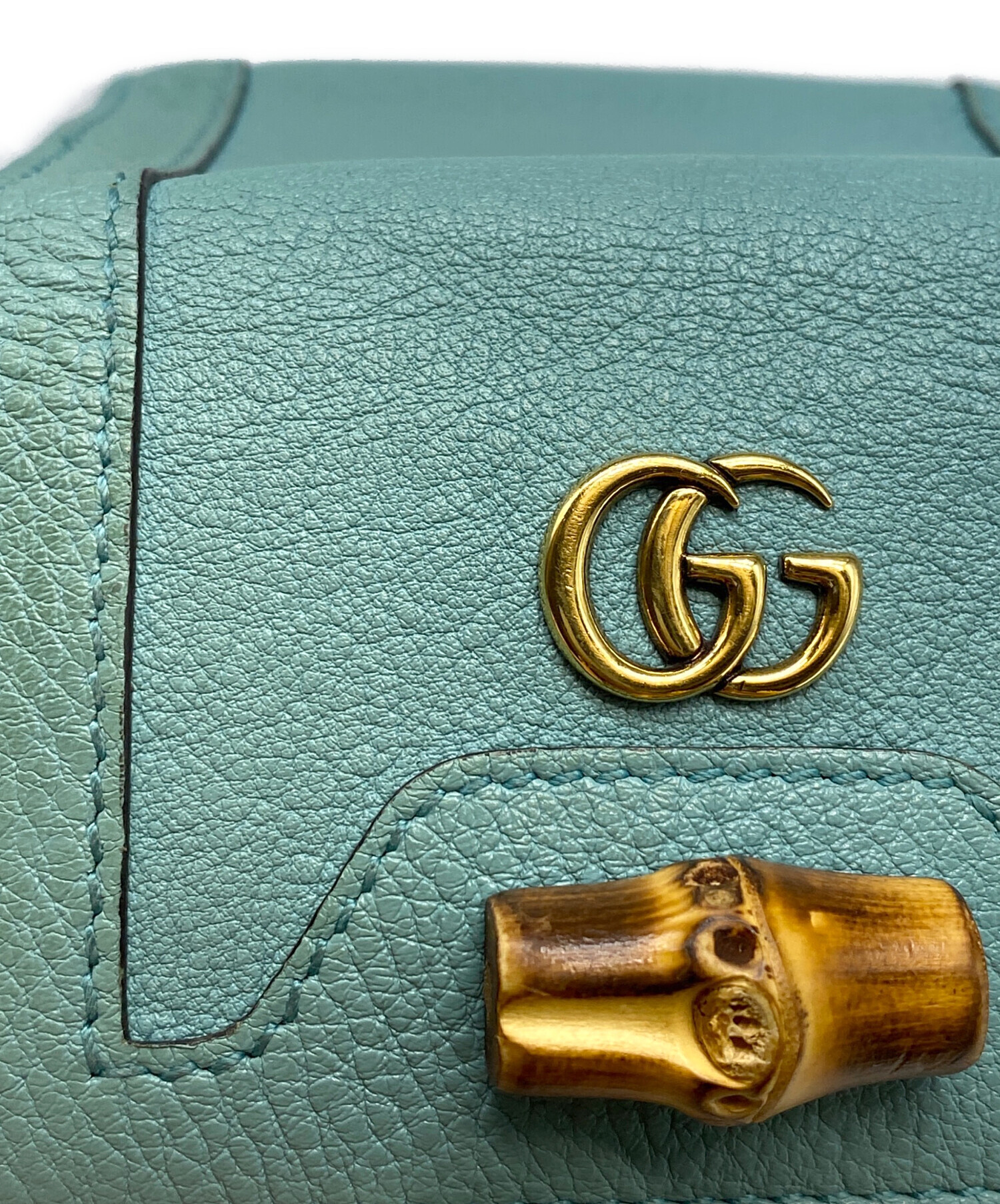 中古・古着通販】GUCCI (グッチ) バンブー キーケース グリーン