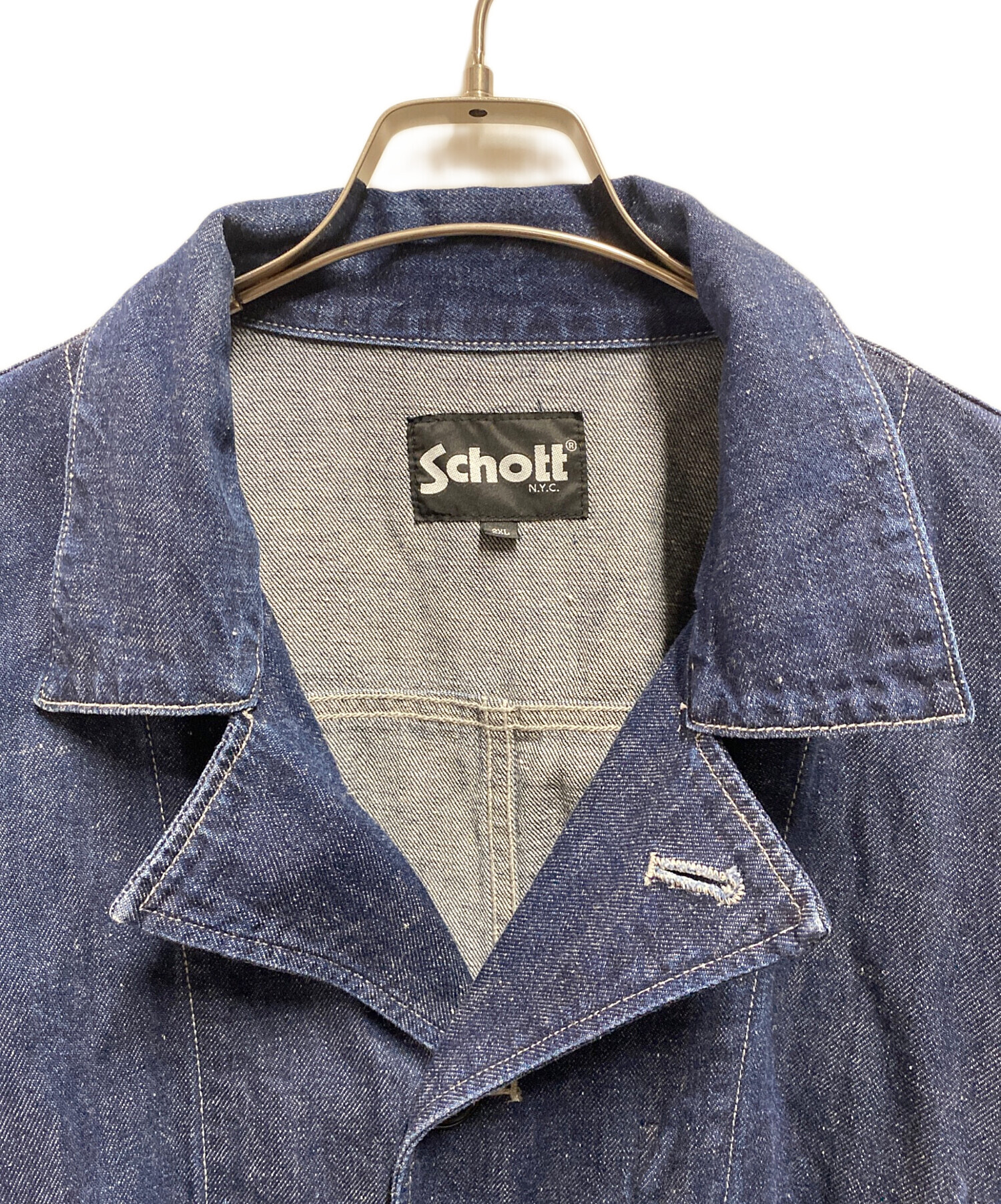 中古・古着通販】Schott (ショット) NEP DENIM WORK JACKET インディゴ 