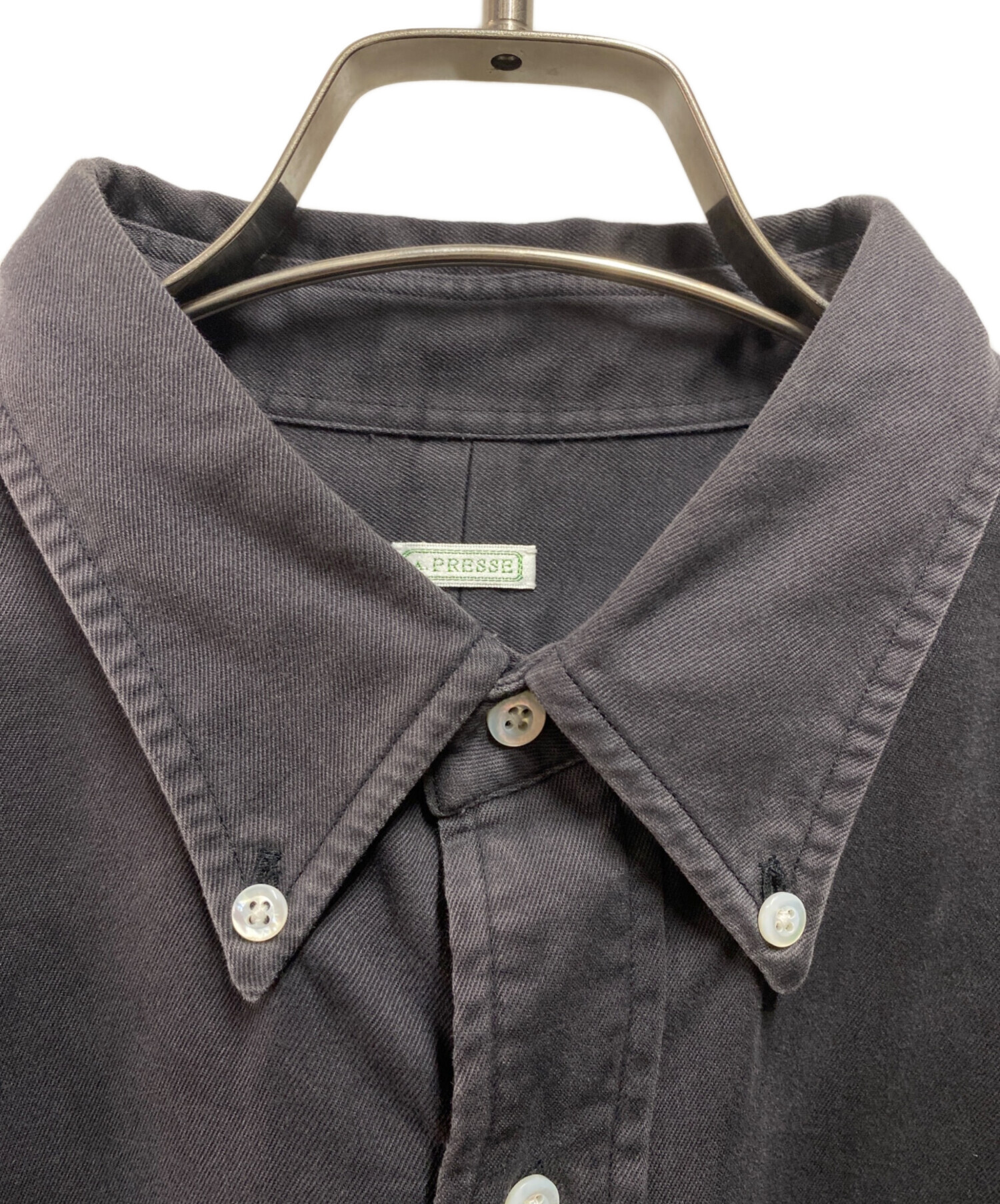 中古・古着通販】A.PRESSE (アプレッセ) BD Shirt ブラック サイズ:3