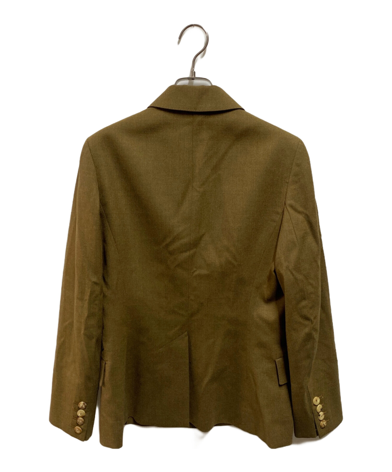 HERMES ジャケット　ブラウン　未使用 中古・古着通販】HERMES (エルメス) 裏地シルク5Bジャケット ブラウン