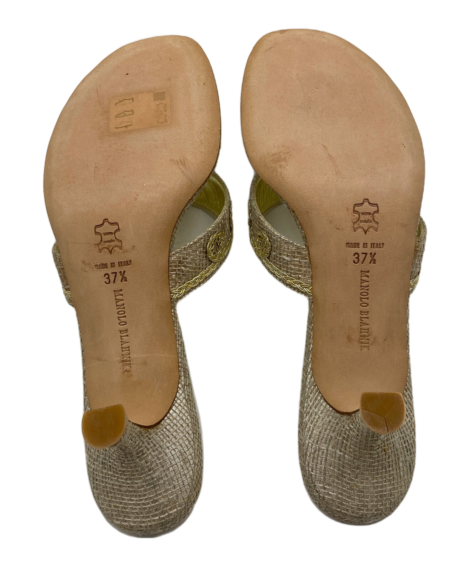 中古・古着通販】Manolo Blahnik (マノロブラニク) サンダル ベージュ 