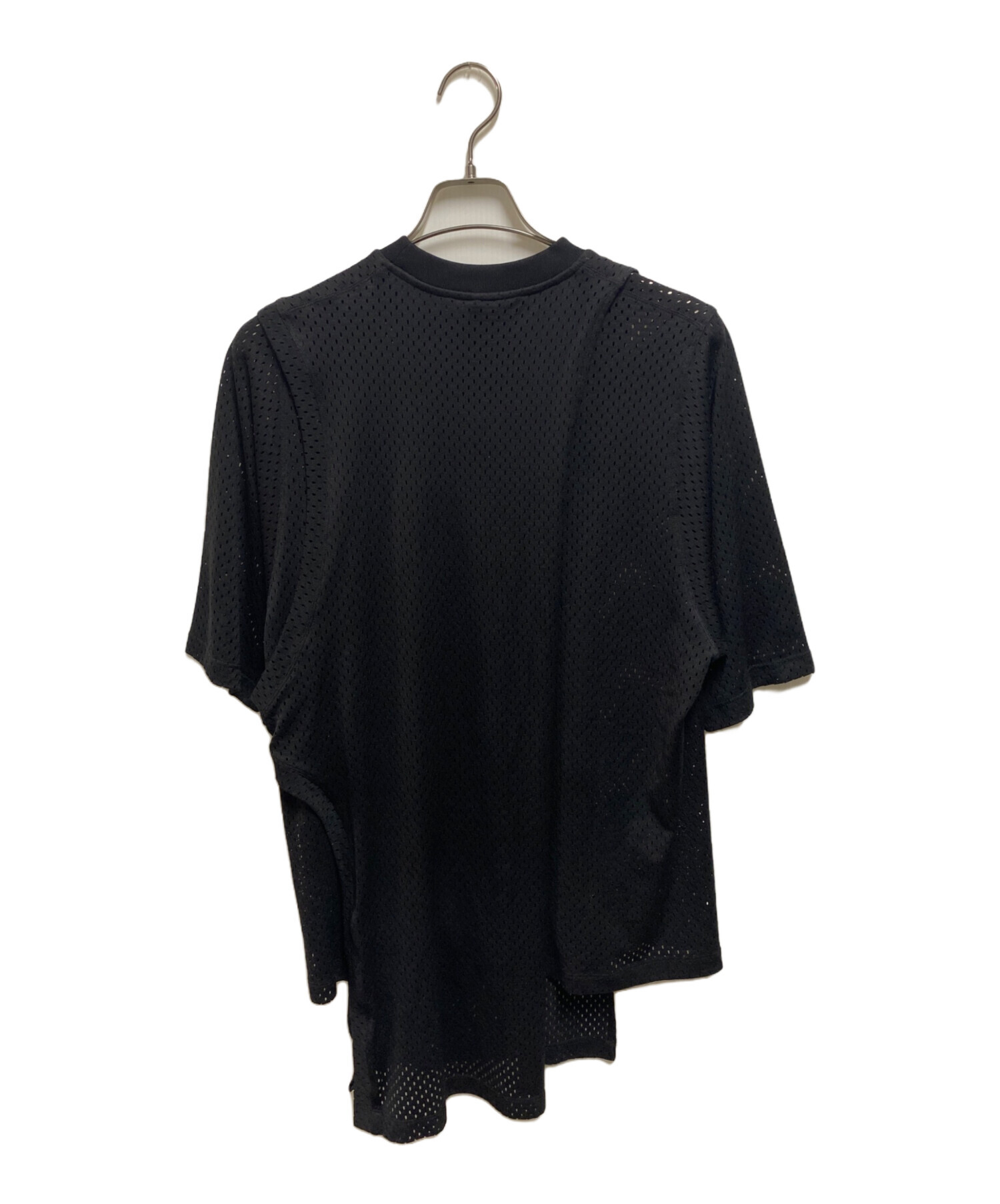 Rick Owens × Champion / Mesh Toga Tee/Tシャツ/S/ポリエステル/BLK