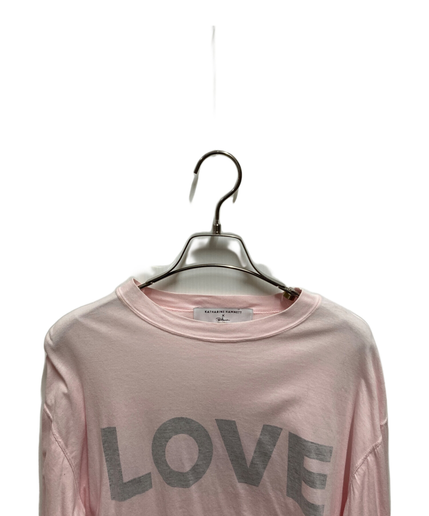 【美品】KATHARINE HAMNETT ロンハーマン別注 LOVE ピンク 中古・古着通販】KATHARINE HAMNETT (キャサリンハムネット) Ron