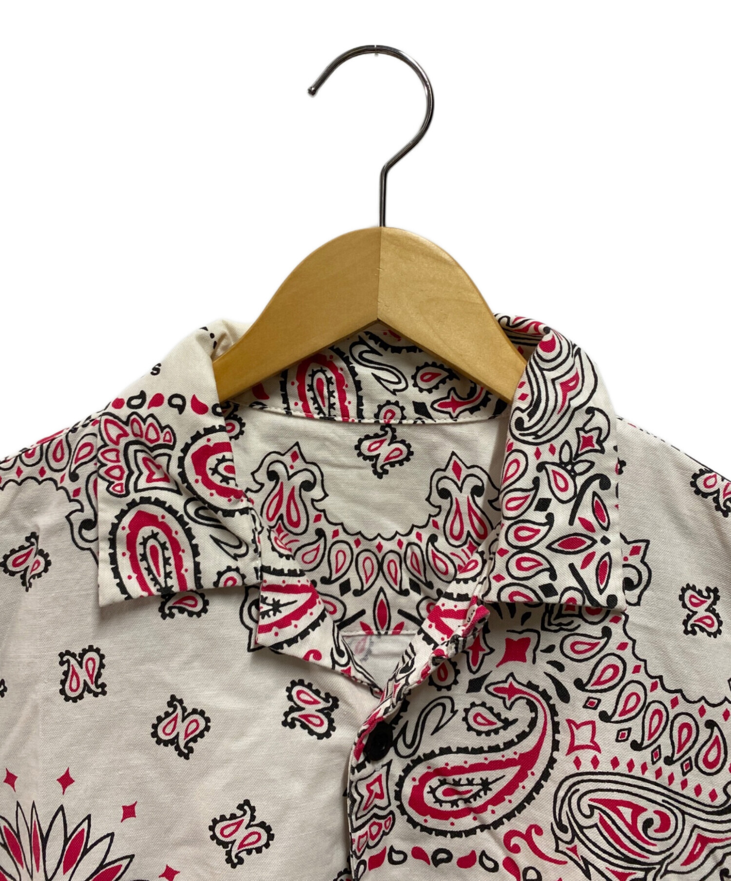 中古・古着通販】sacai (サカイ) Bandana Print Shirt ホワイト×レッド