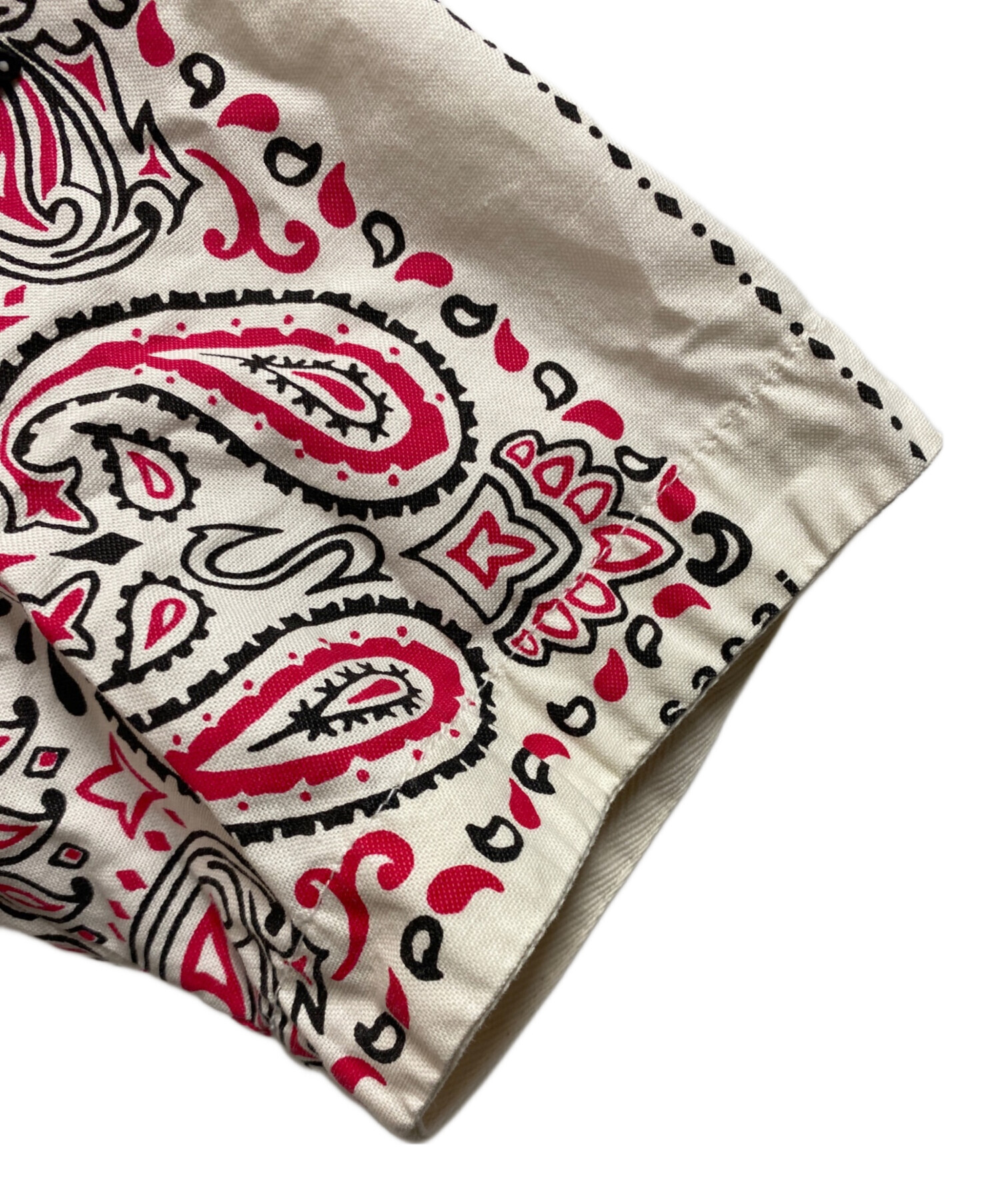 中古・古着通販】sacai (サカイ) Bandana Print Shirt ホワイト×レッド
