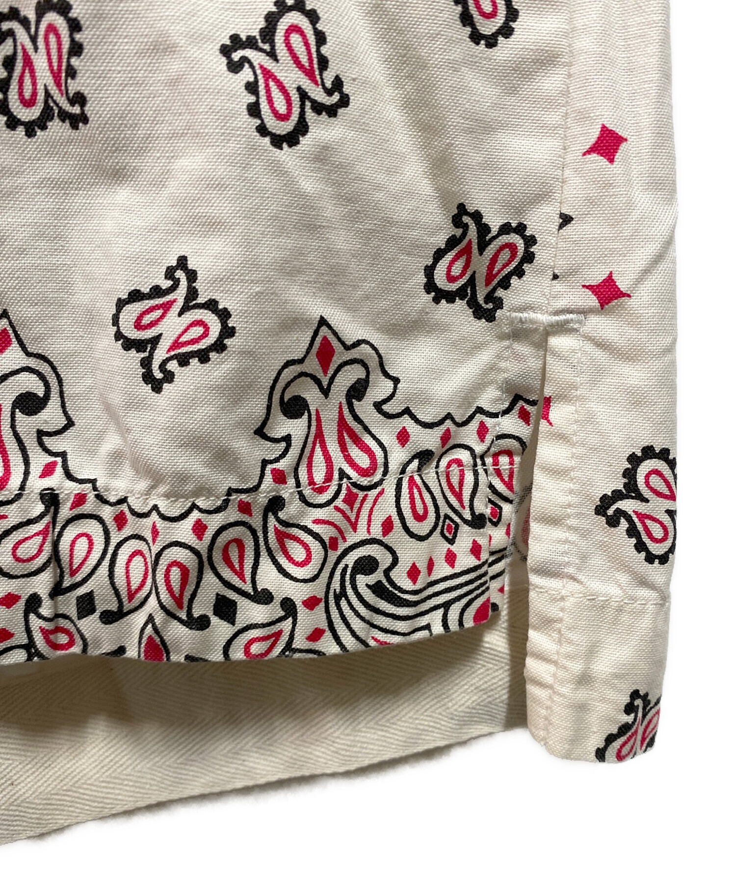 中古・古着通販】sacai (サカイ) Bandana Print Shirt ホワイト×レッド