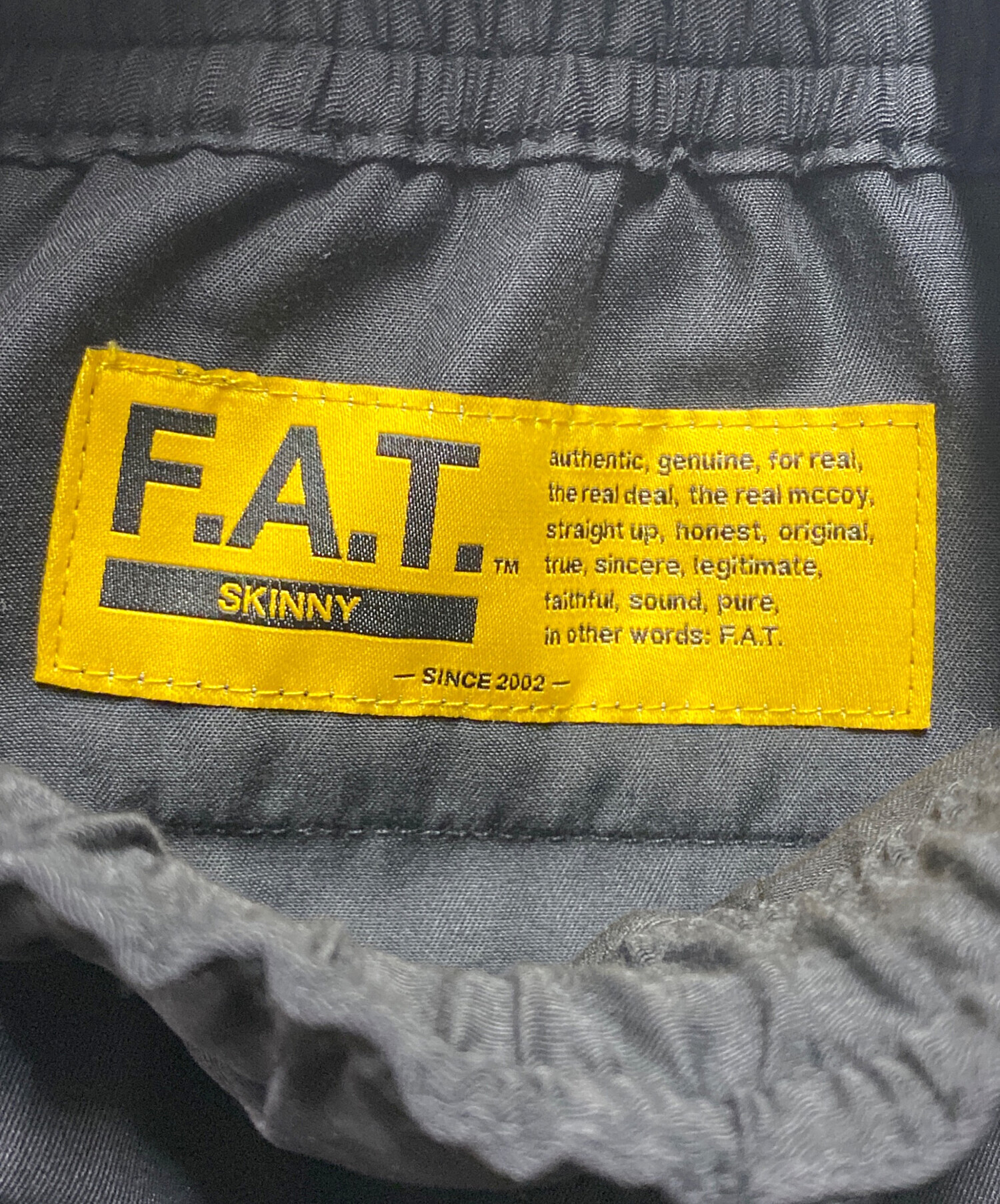 中古・古着通販】FAT (エフエーティー) OVERTUCK ブラック サイズ:Ⅼ 